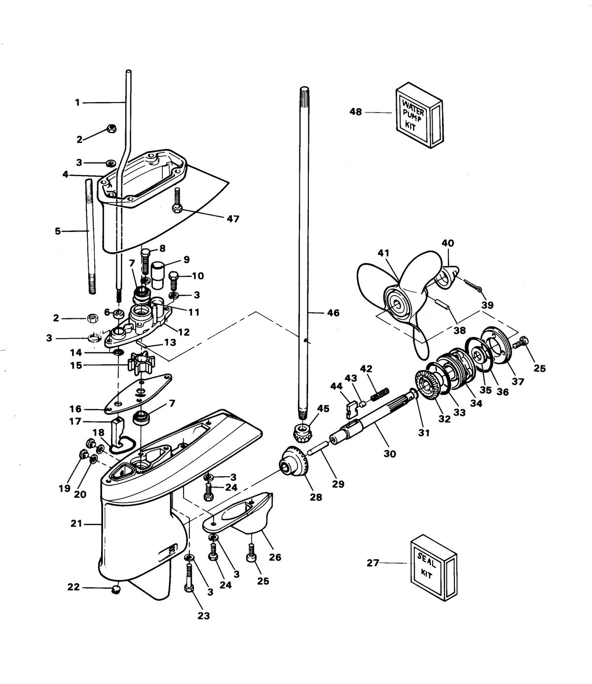 CHRYSLER 6 HP SPECIAL GEAR HOUSING