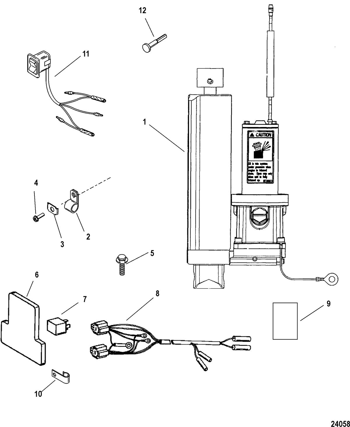 ACCESSORIES TRIM / TILT / LIFT SYSTEMS AND COMPONENTS Power Trim Kit(854472A 3)