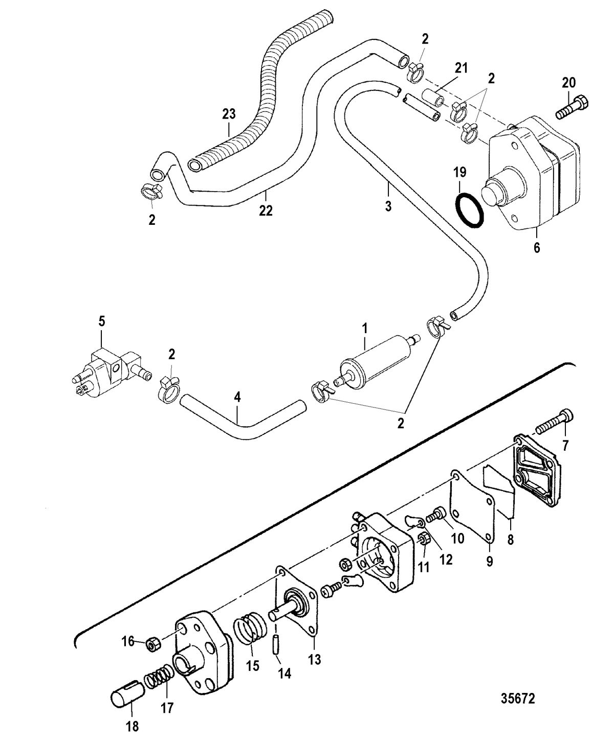 MERCURY 25 (4- STROKE) Fuel Pump