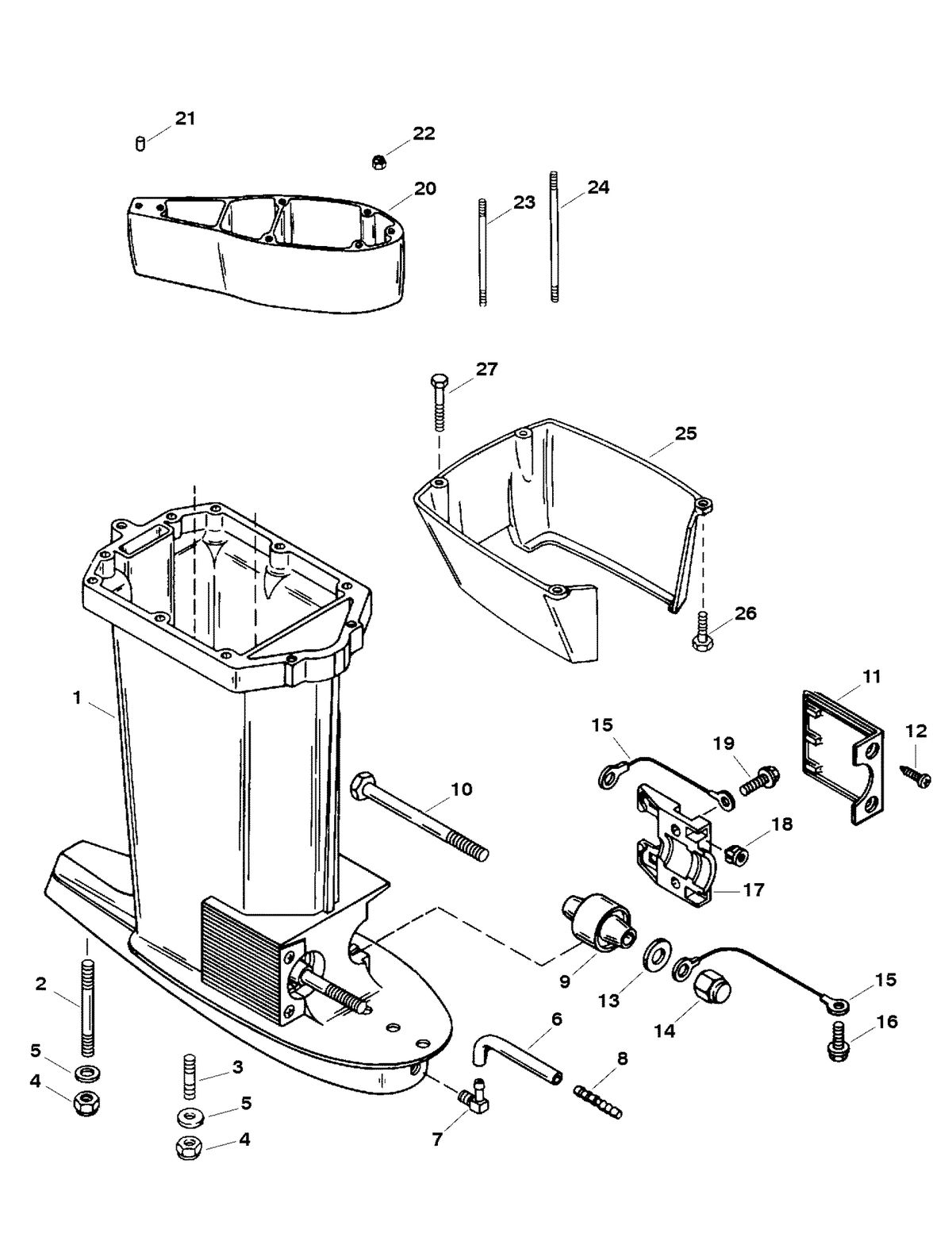 FORCE FORCE 120 H.P. (1998-1999) DRIVESHAFT HOUSING