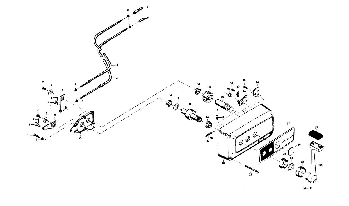 CHRYSLER 45 H.P REMOTE CONTROL