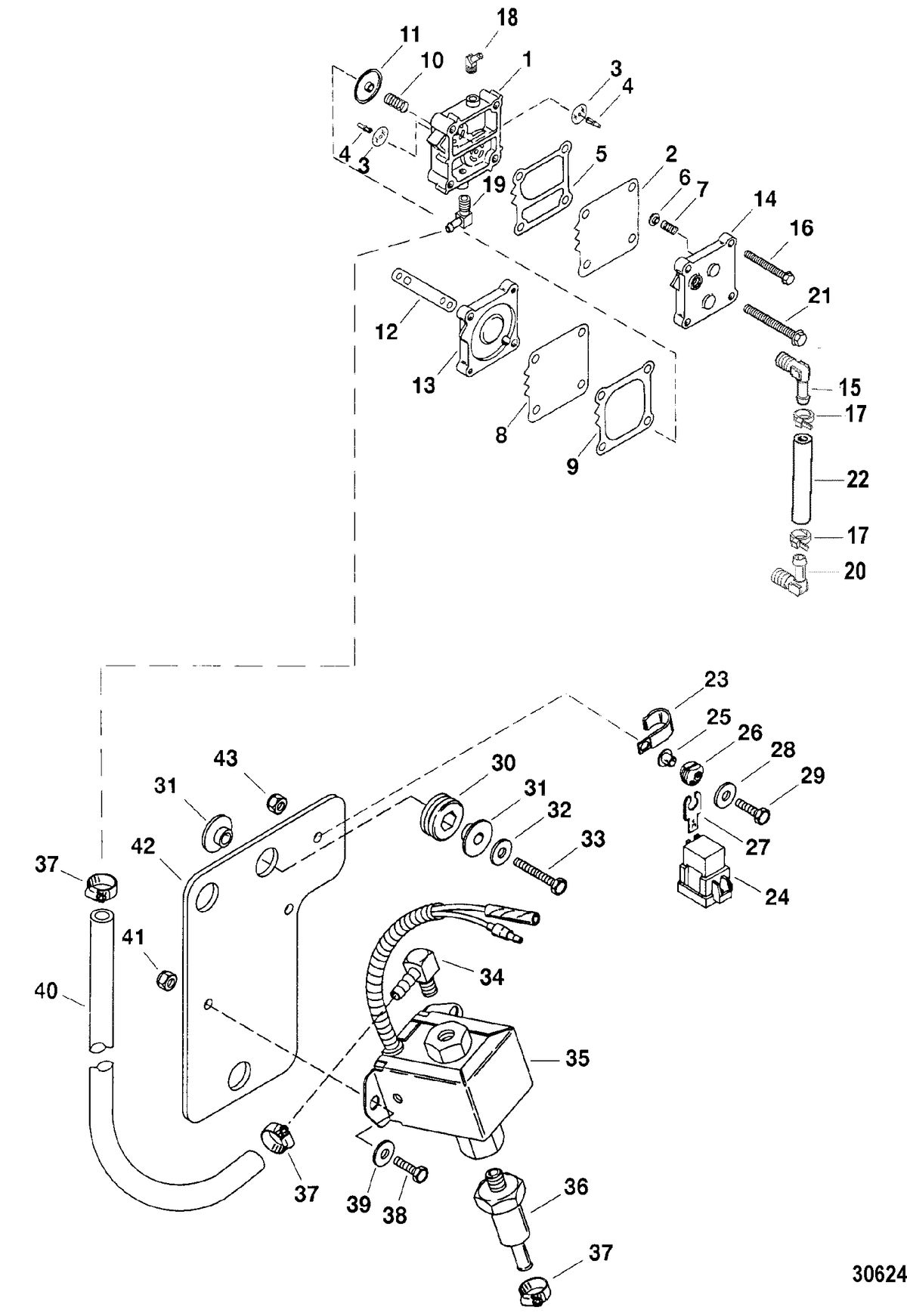 SPORTJET 240 EFI M2 JET DRIVE Fuel Pump Assembly