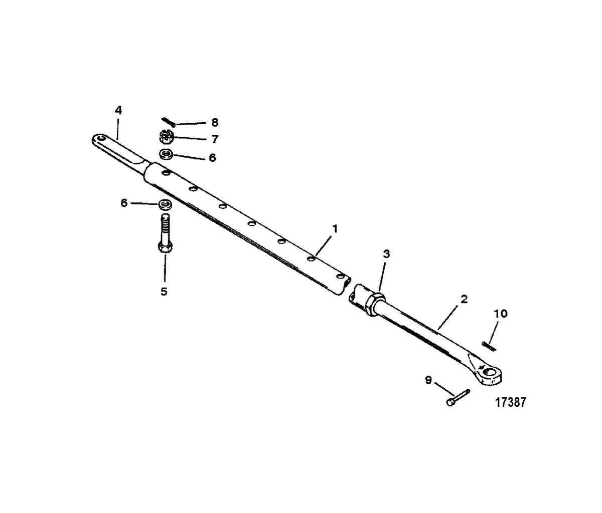 ACCESSORIES STEERING SYSTEMS AND COMPONENTS Tie Bar Kit-Dual Engine(With Power Steering)