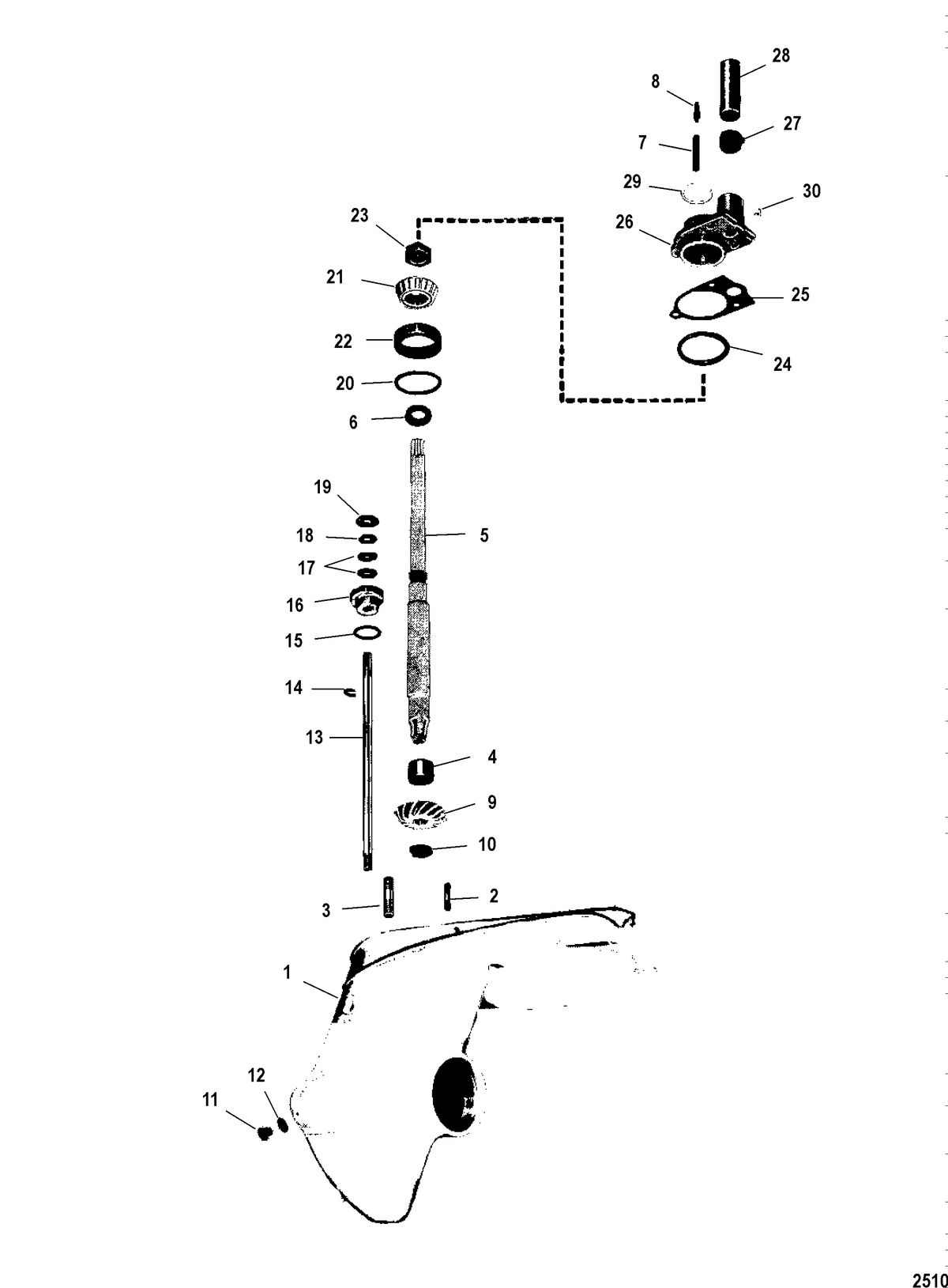 MERCRUISER 80 ENGINE AND 80 STERNDRIVE GEAR HOUSING ASSEMBLY-DRIVE