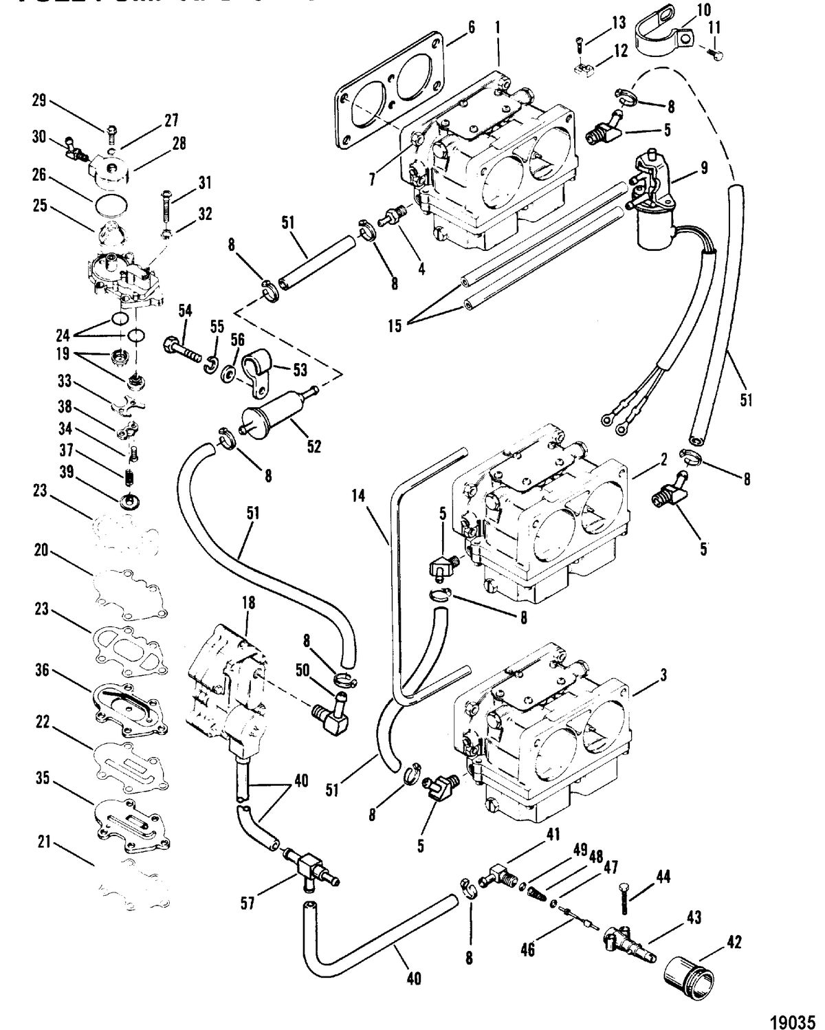 MERCURY/MARINER 135/150 H.P (V-6) Fuel Pump(Old Design Fuel Pump)