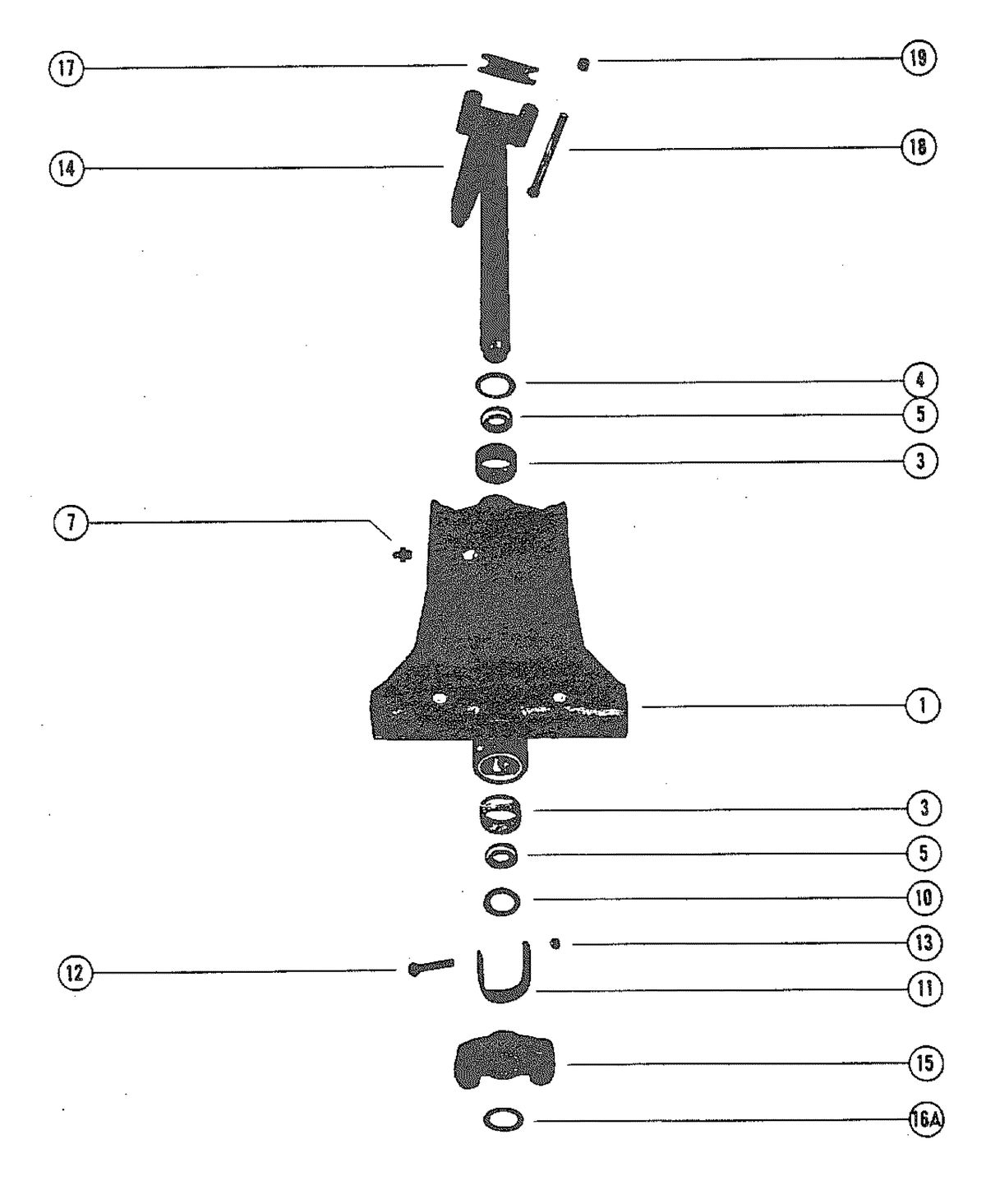 MERCURY MERC 115 SWIVEL BRACKET ASSEMBLY