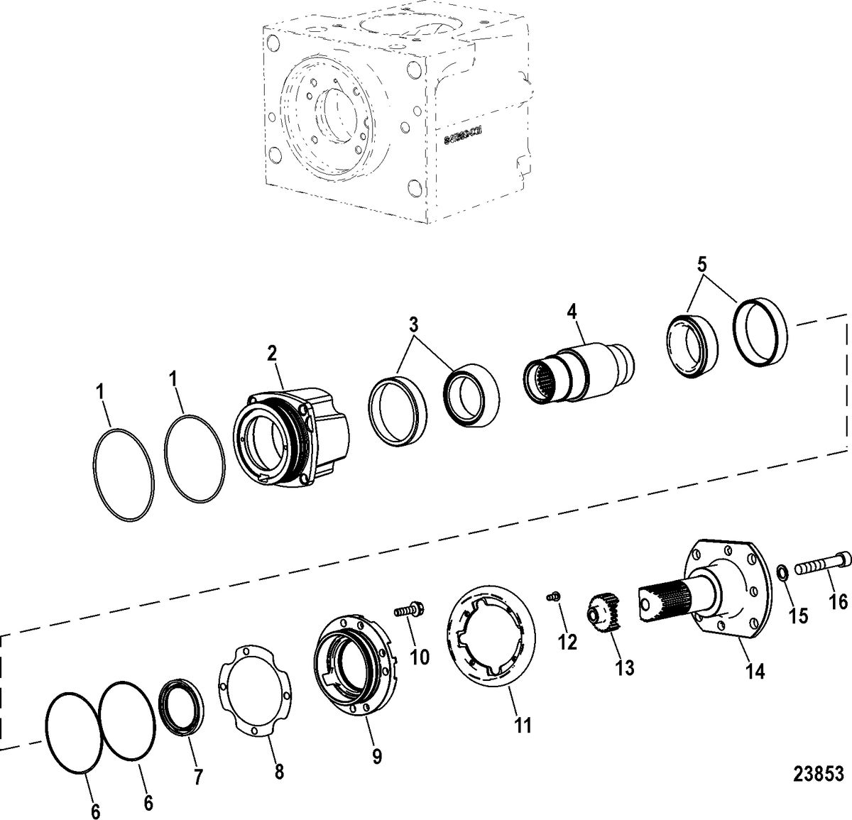 RACE STERNDRIVE 662/700 SCI Transmission(Tailstock)(NXT1)