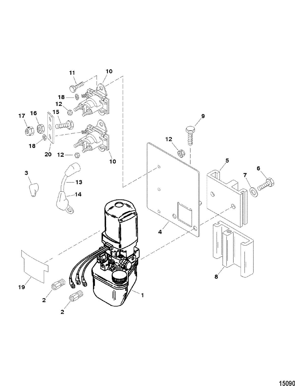 ACCESSORIES TRIM / TILT / LIFT SYSTEMS AND COMPONENTS Trim Pump Assembly(Design I - 846183A2)