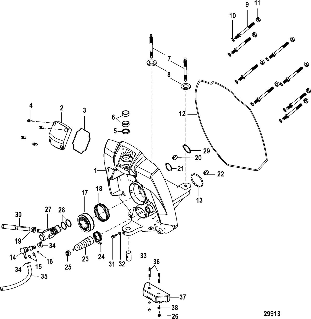 MERCRUISER VAZER Gimbal Housing
