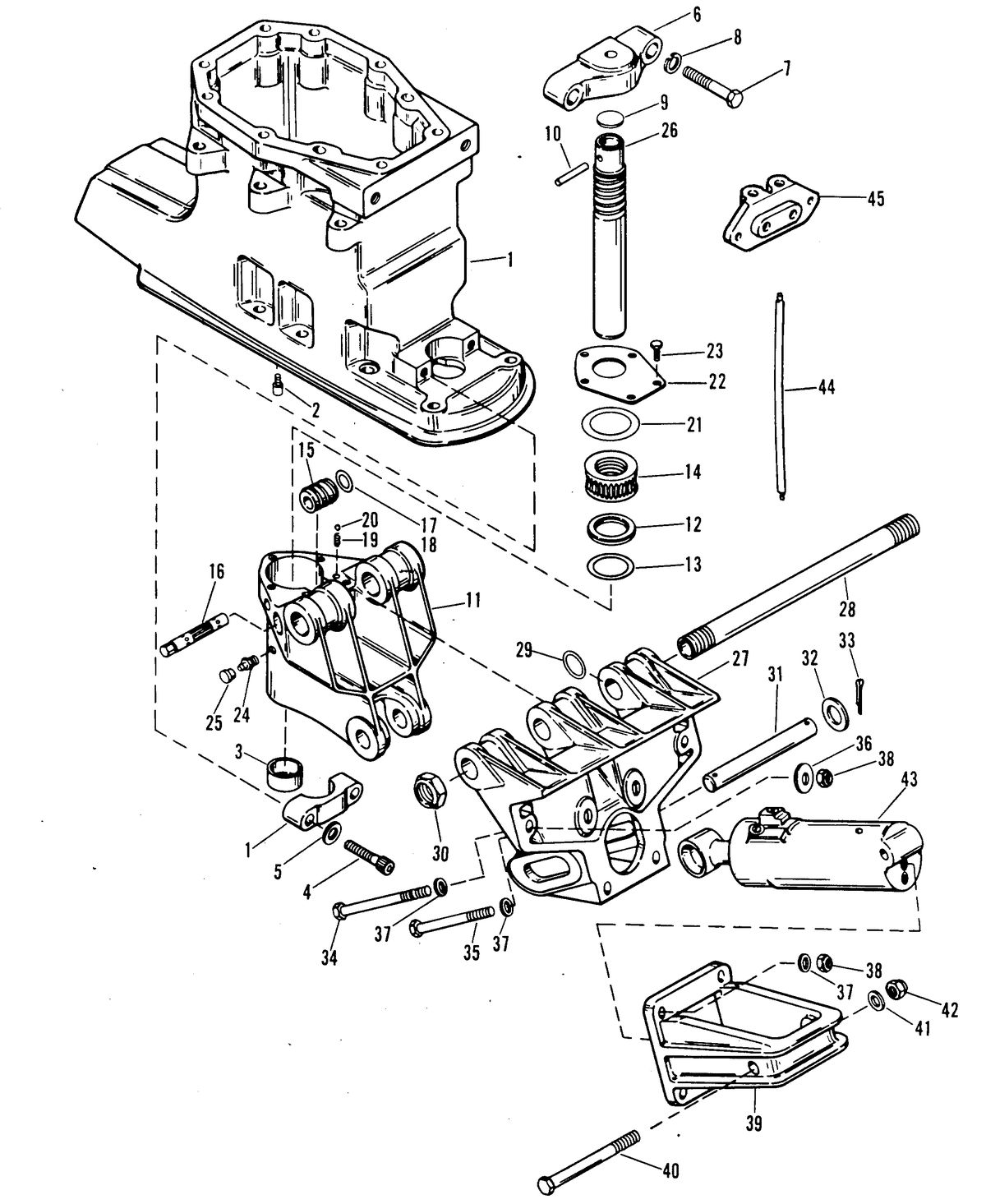 RACE OUTBOARD SST-140 (CARBURETOR) DRIVE SHAFTING HOUSING