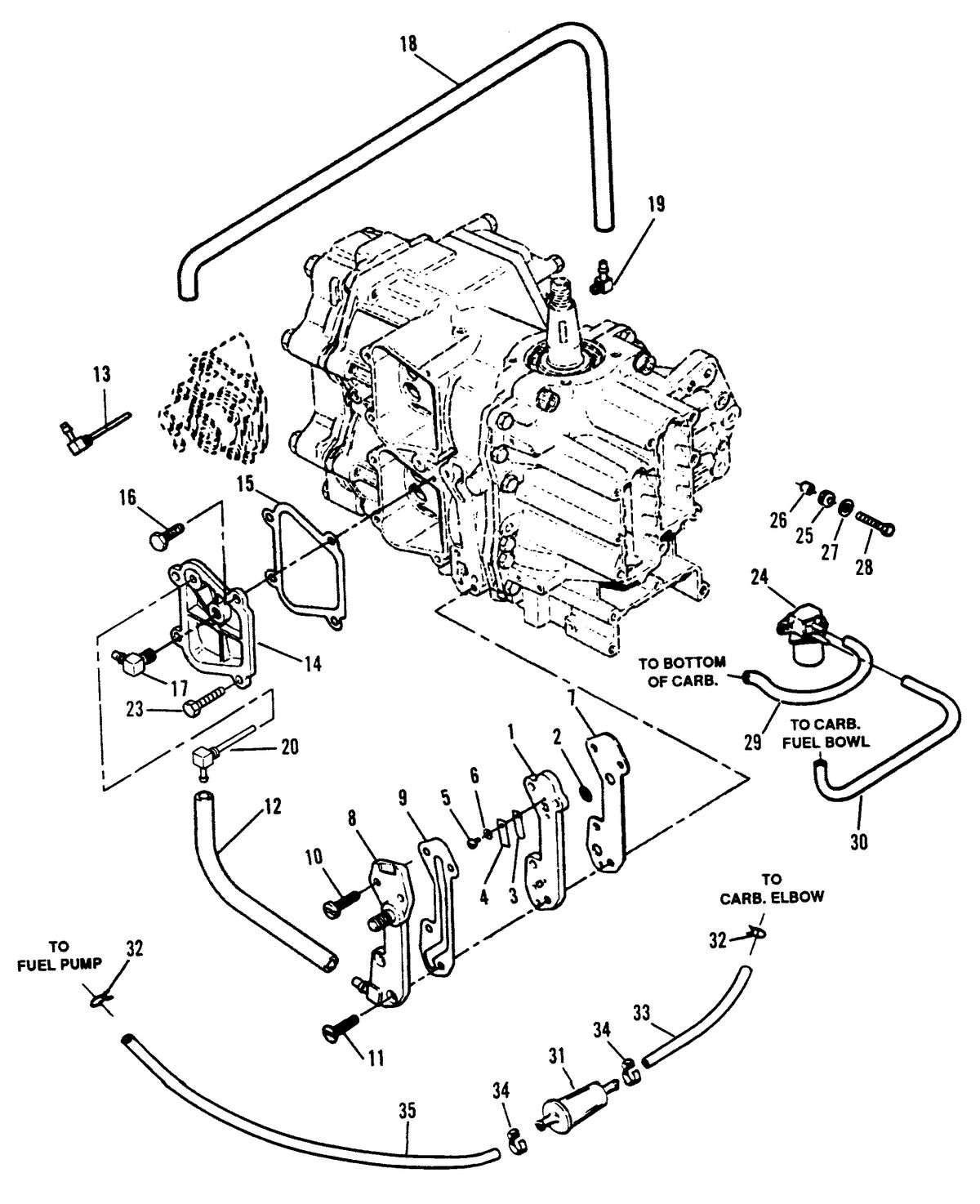 FORCE 40/50 H.P. RECIRCULATION AND PRIME SYSTEM (92C) E000001,E065371