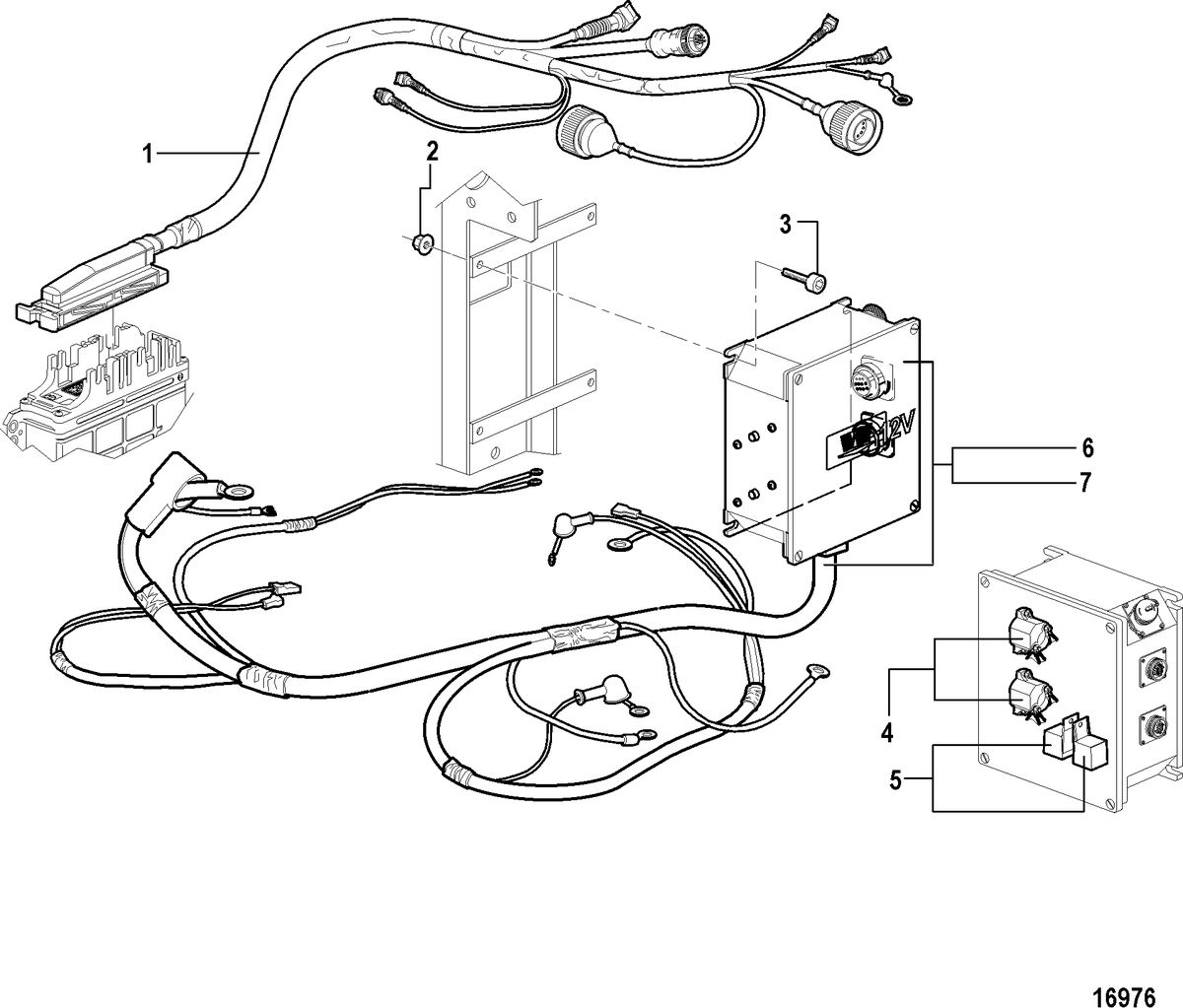 MERCRUISER CUMMINS/MERCRUISER 4.2 UNIFICATION Electrical Box and Components