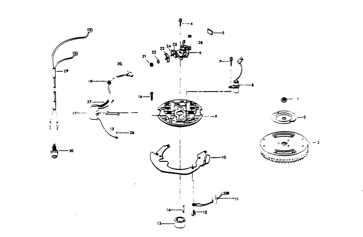 CHRYSLER 10 AND 15 H.P. MAGNETO (MANUAL START MODELS)