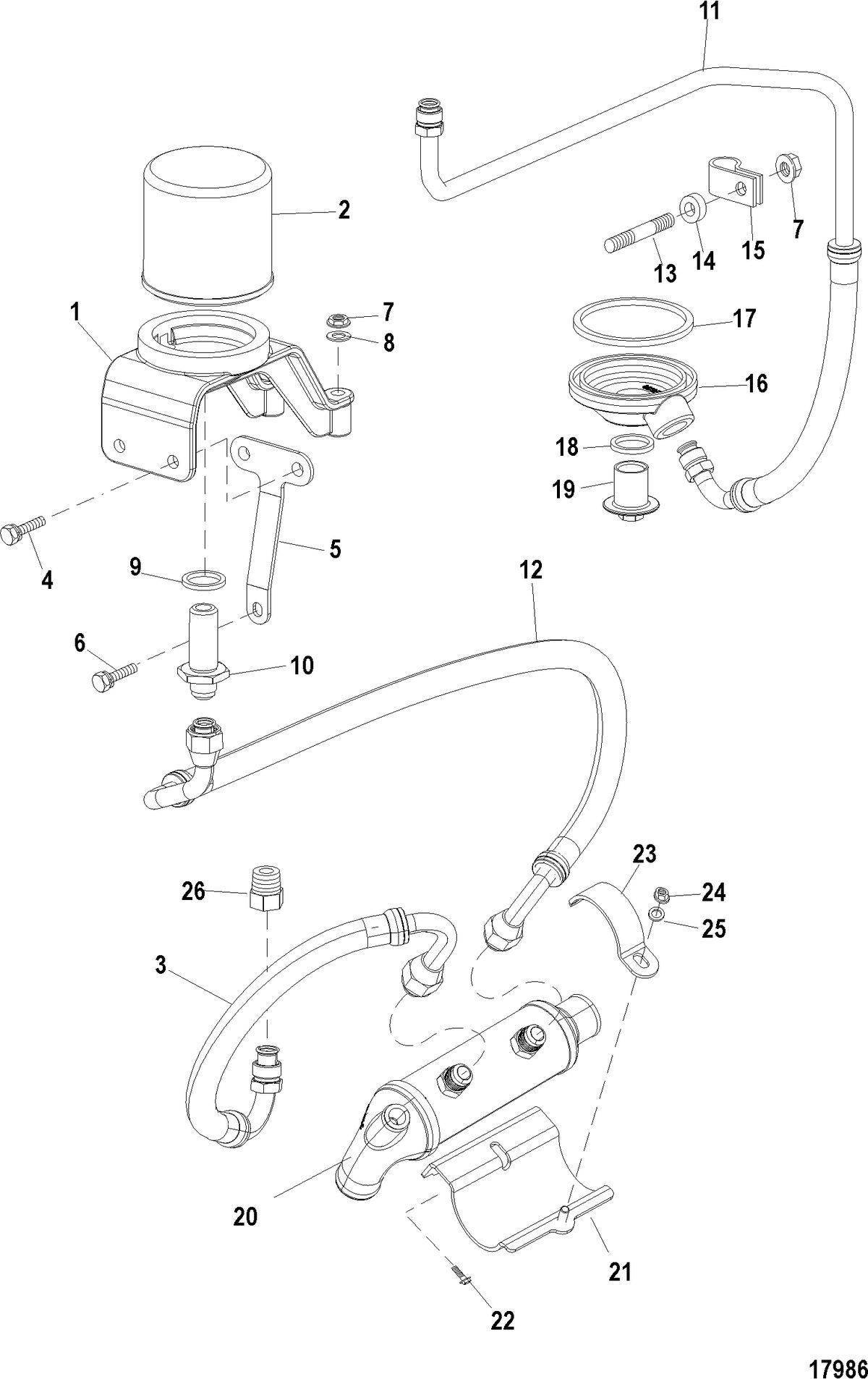 MERCRUISER 8.1L INBOARD Remote Oil System