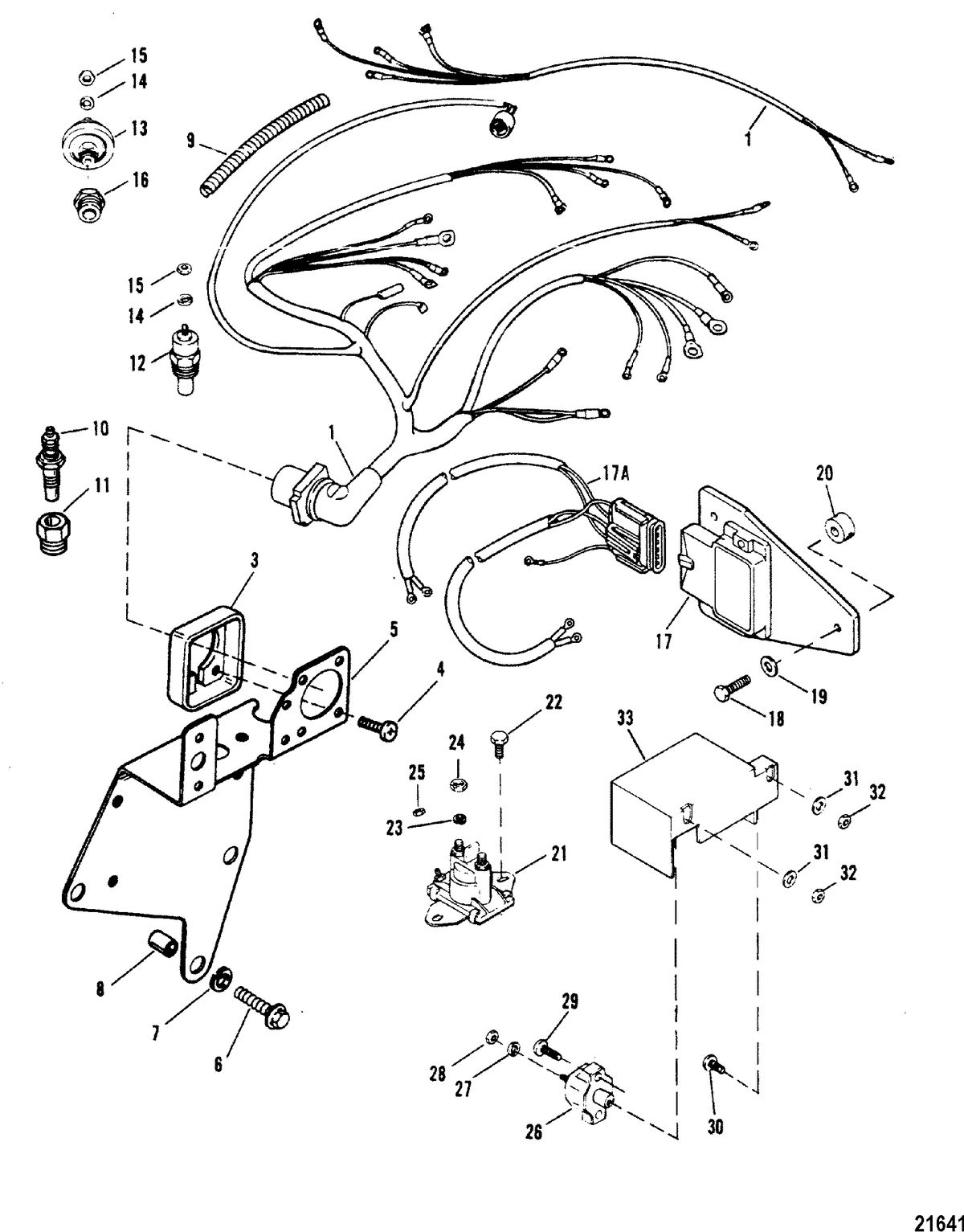RACE STERNDRIVE 420 / 425 Electrical Components(Serial # 0A398941 Thru 0D763854)