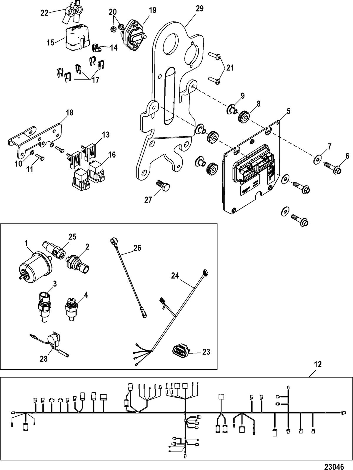 MERCRUISER SCORPION 350/377 Electrical Components