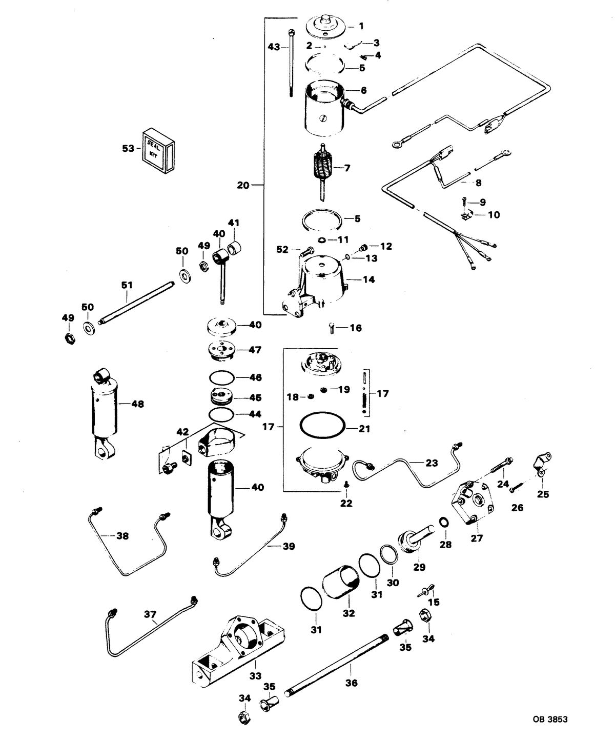 CHRYSLER 100 H.P. POWER TRIM UNIT