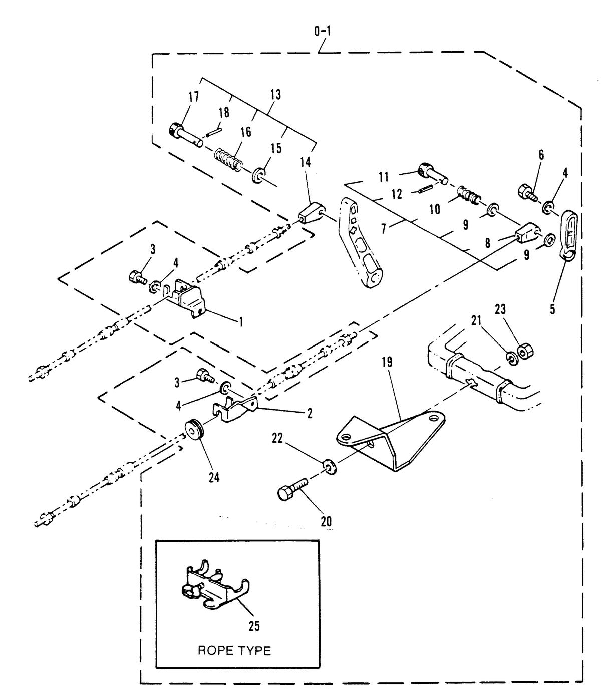 MARINER MARINER 25 REMOTE CONTROL ATTACHING KIT