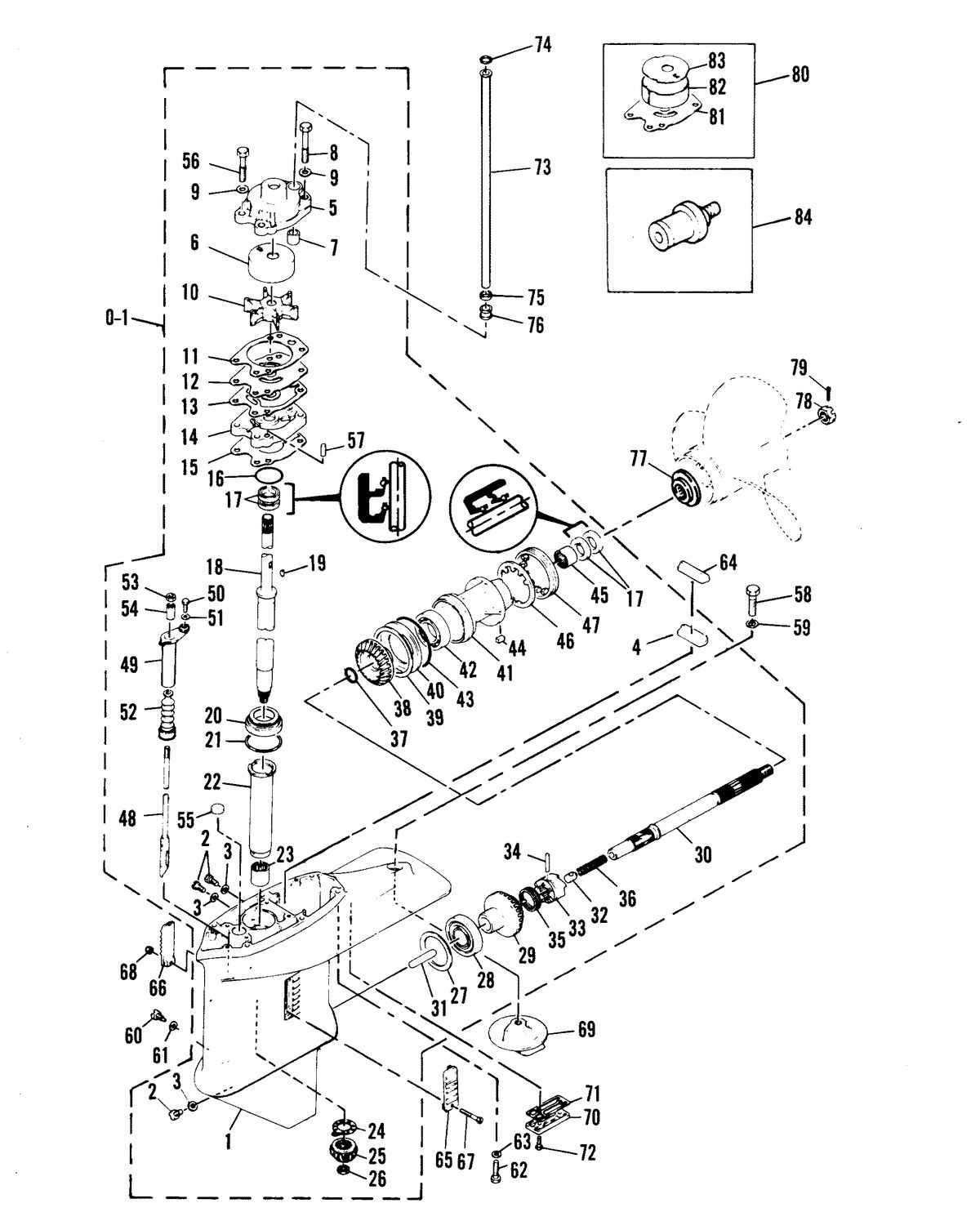 MARINER MARINER 40 GEARHOUSING ASS'Y