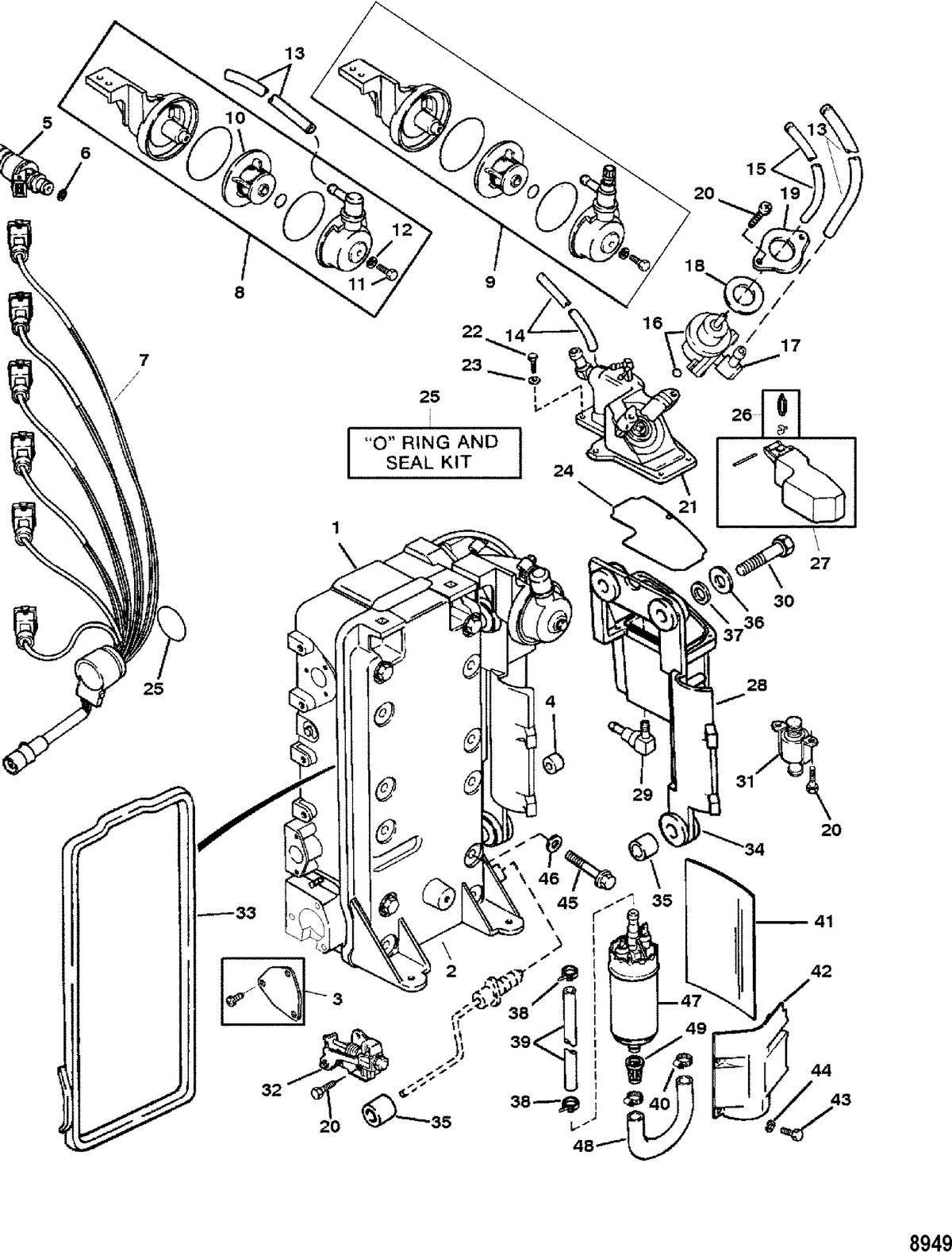 RACE OUTBOARD 150/200 PRO-MAX/SUPER MAGNUM (EFI) Fuel Management System(0G366999 and Below)