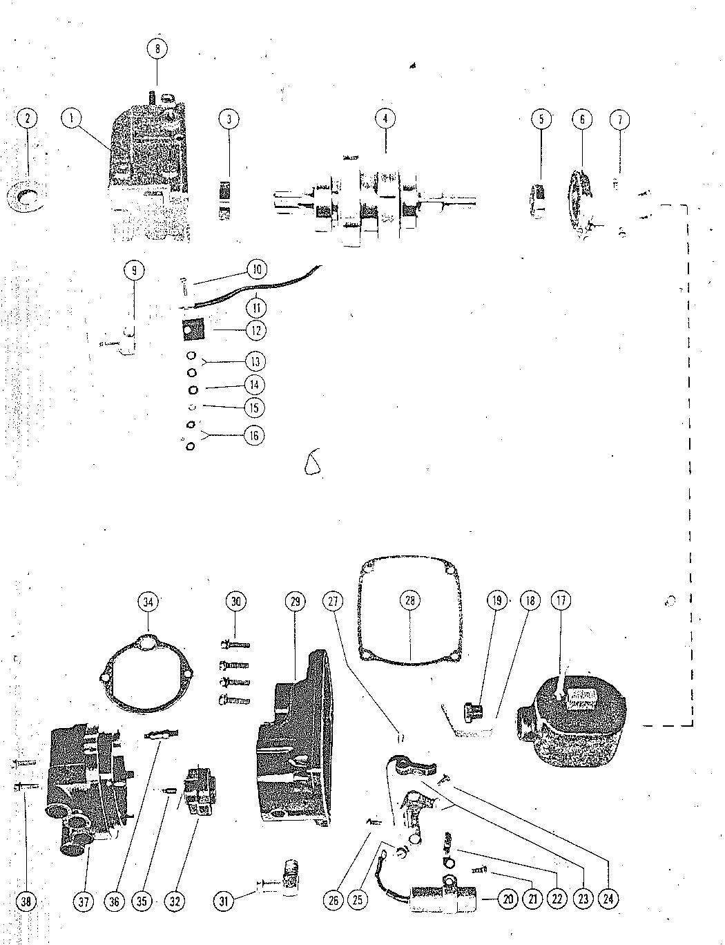 MARK MARK 30 MAGNETO (INTERNAL PARTS)MK30-30E, MK30-30E-1, MK30-30E-2