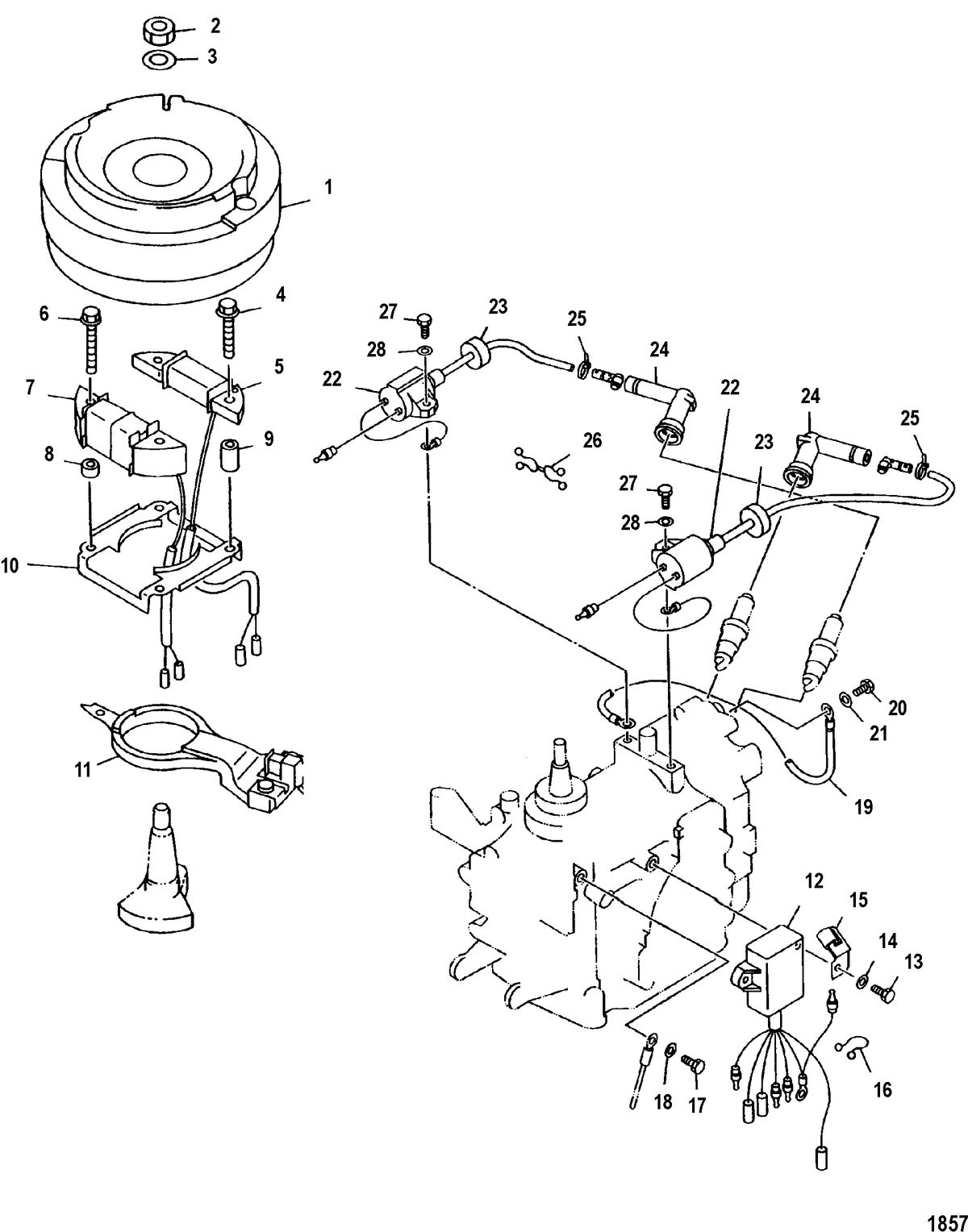 MARINER 15HP KEROSENE ELECTRICAL