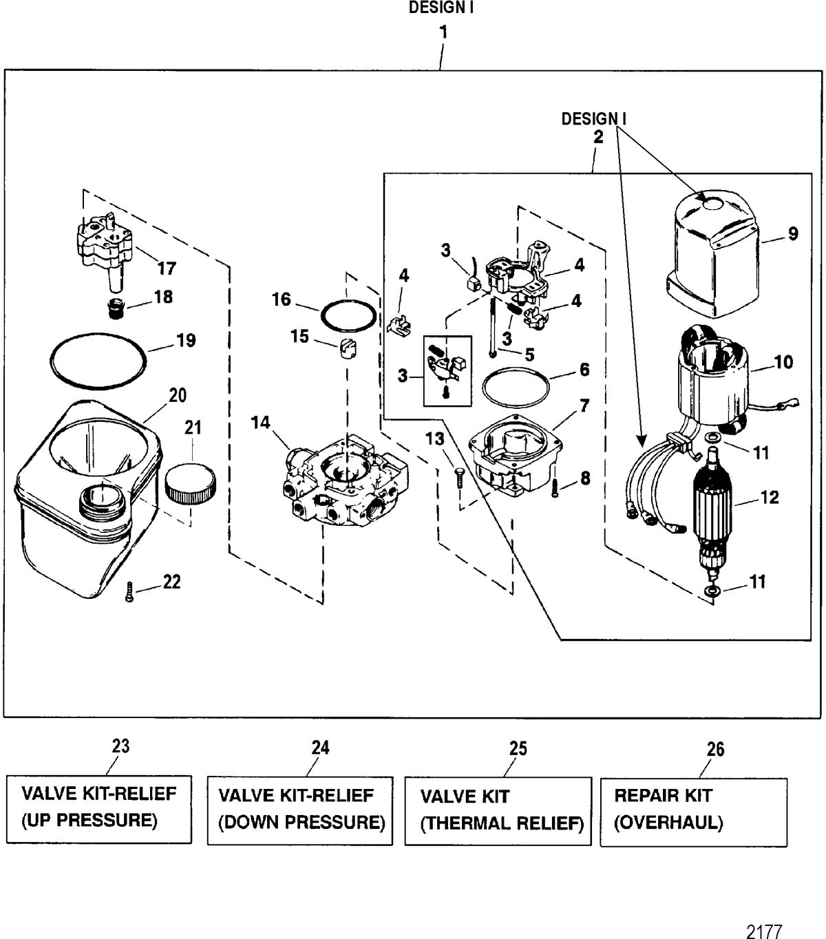 RACE STERNDRIVE SCORPION 377 STERNDRIVE Pump/Motor Assembly(Design I - 14336A8)