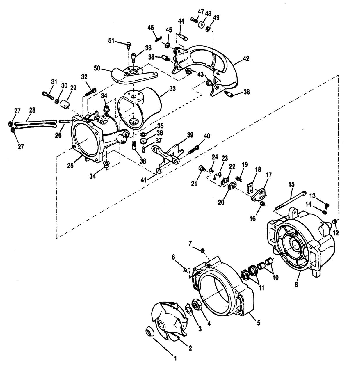 SPORTJET SPORT JET 90 NOZZLE/RUDDER COMPONENTS (SPLINED DRIVE)