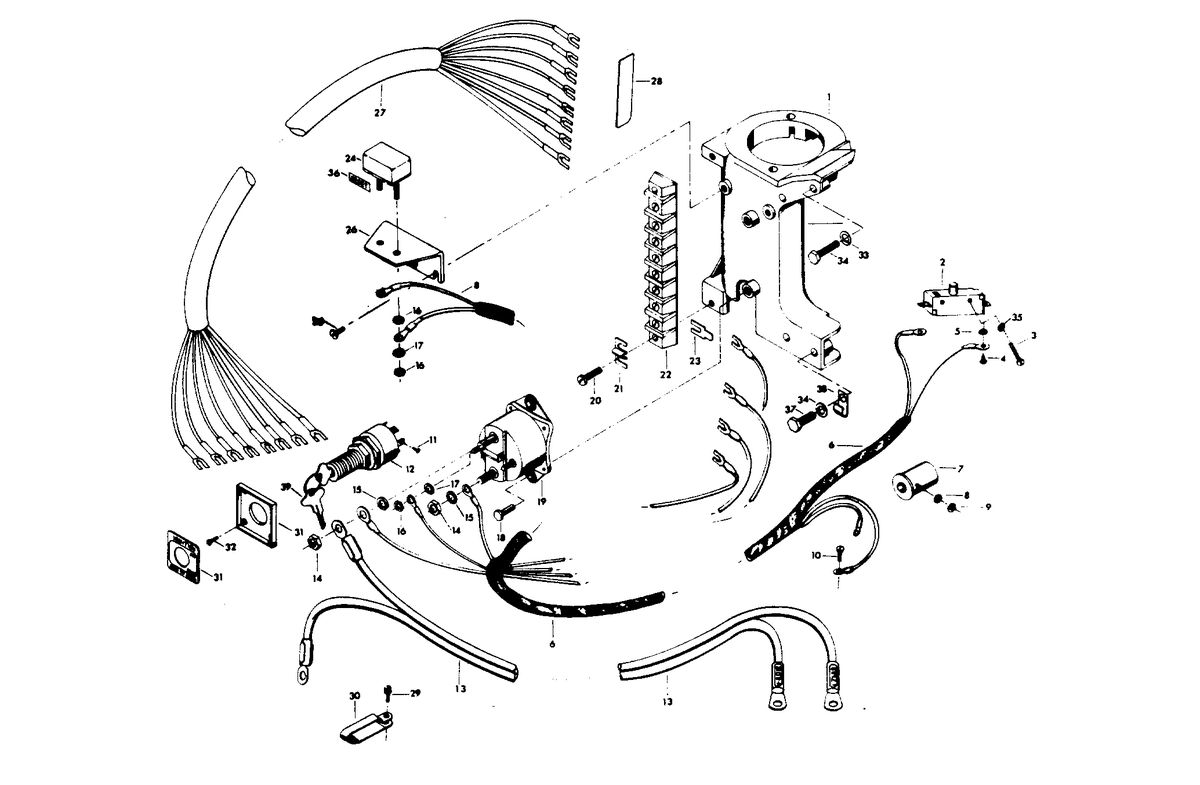 CHRYSLER 25 H.P. ELECTRICAL COMPONENTS