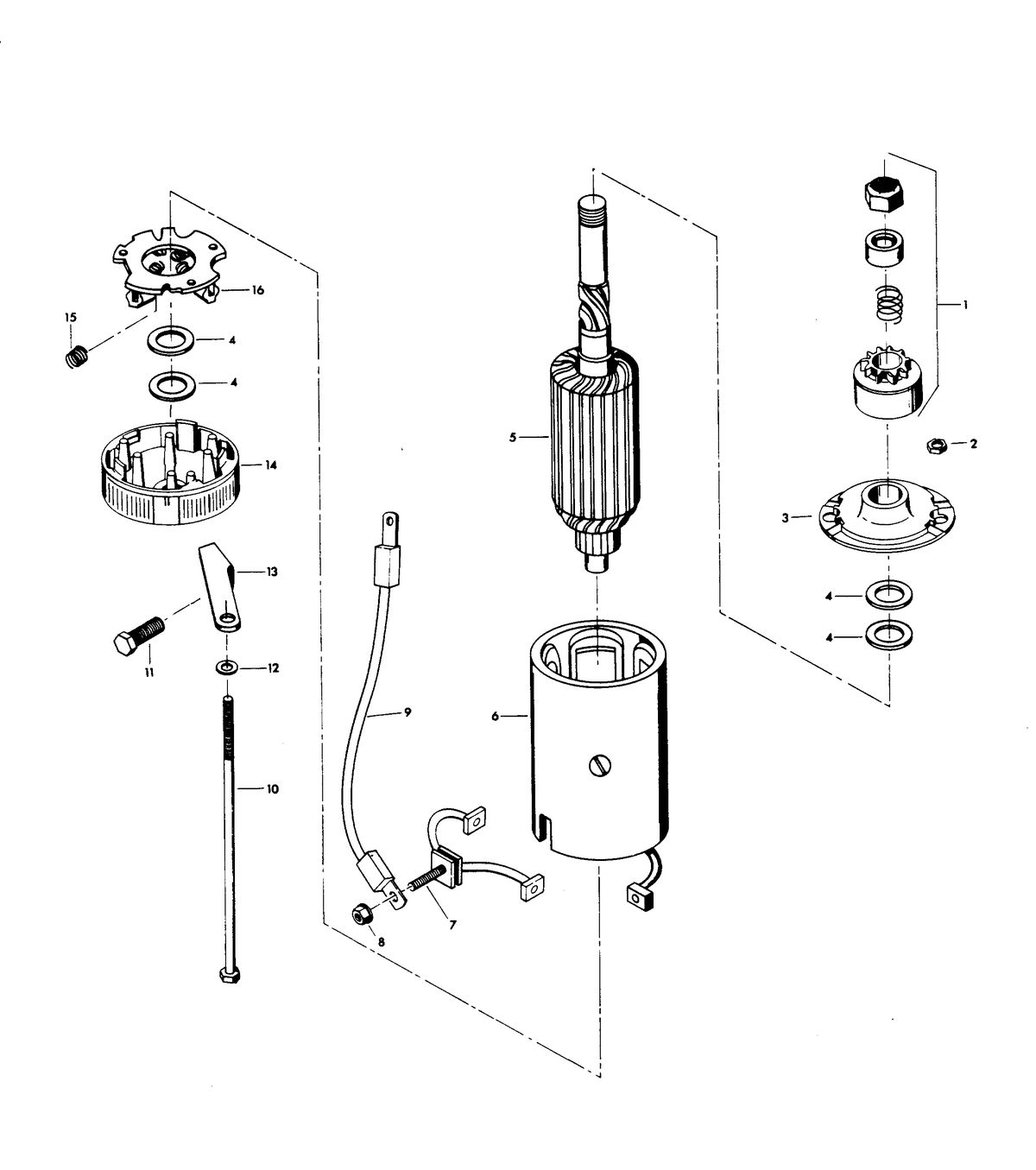 CHRYSLER 90 H.P. STARTER