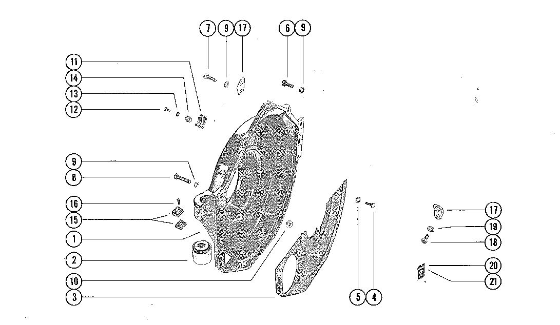 MERCRUISER 200 ENGINE FLYWHEEL HOUSING