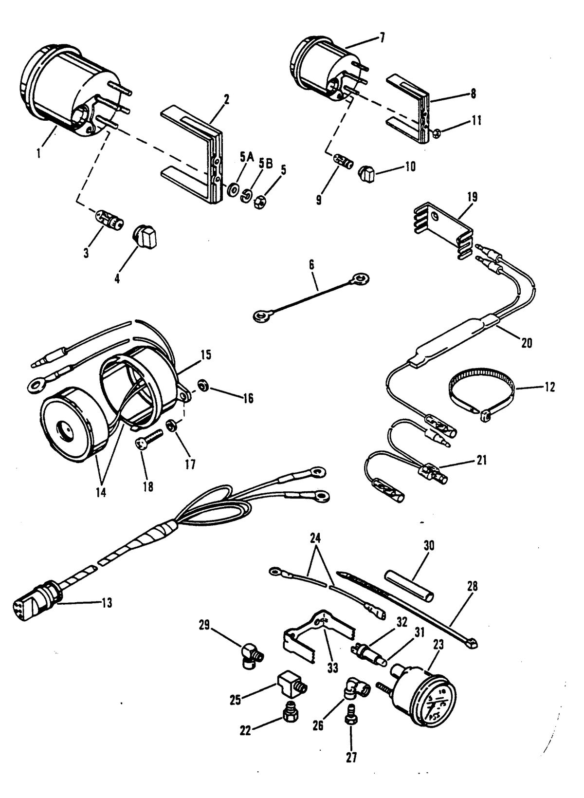 RACE OUTBOARD 2.5L (CARB) INSTRUMENTATION