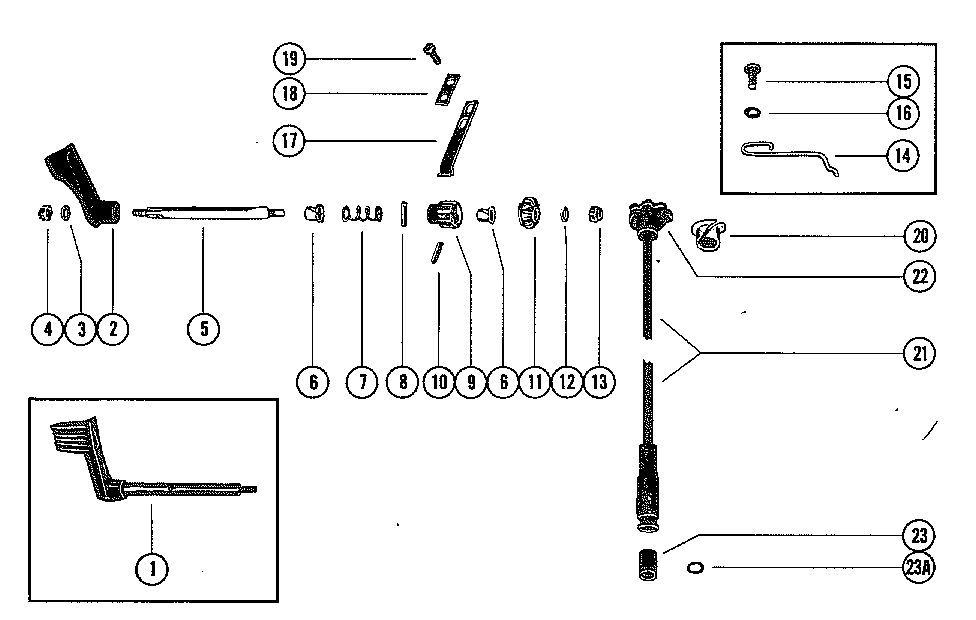 MERCURY 39/40 HP SHIFT CONTROL LINKAGE (39)