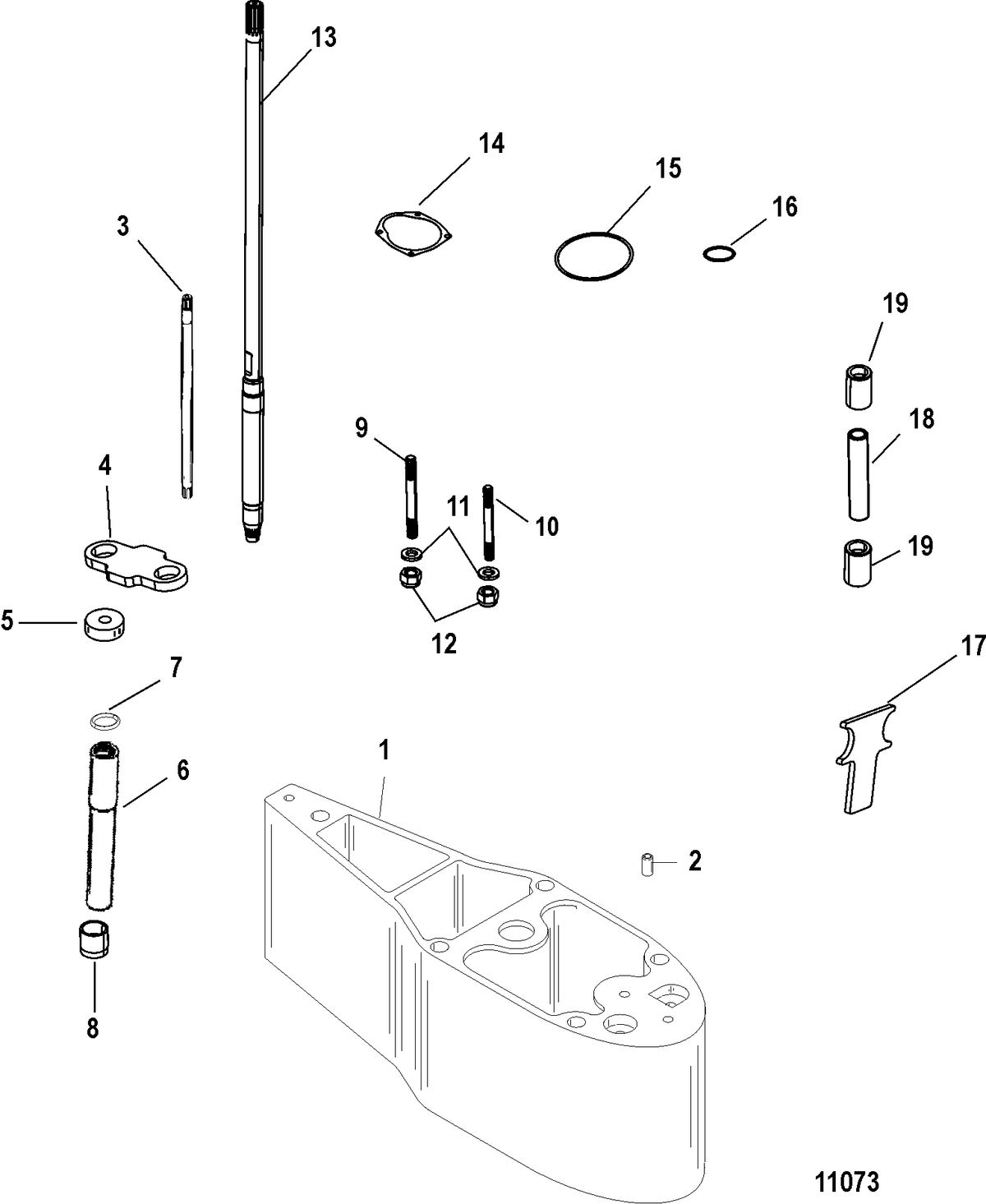 MERCURY/MARINER 115/125 HP 80 JET  (4 CYLINDER) Extension Kit