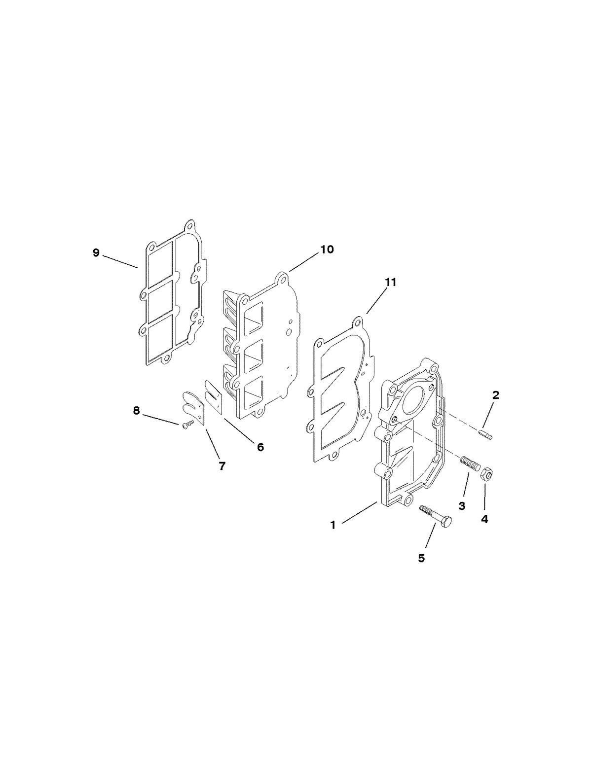 FORCE FORCE 25 H.P. REED PLATE/MANIFOLD ASSEMBLY
