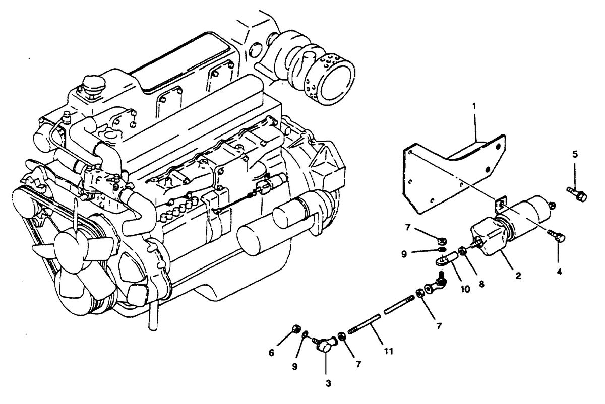 MERCRUISER HINO DIESEL 250 H.P. STOP SOLENOID