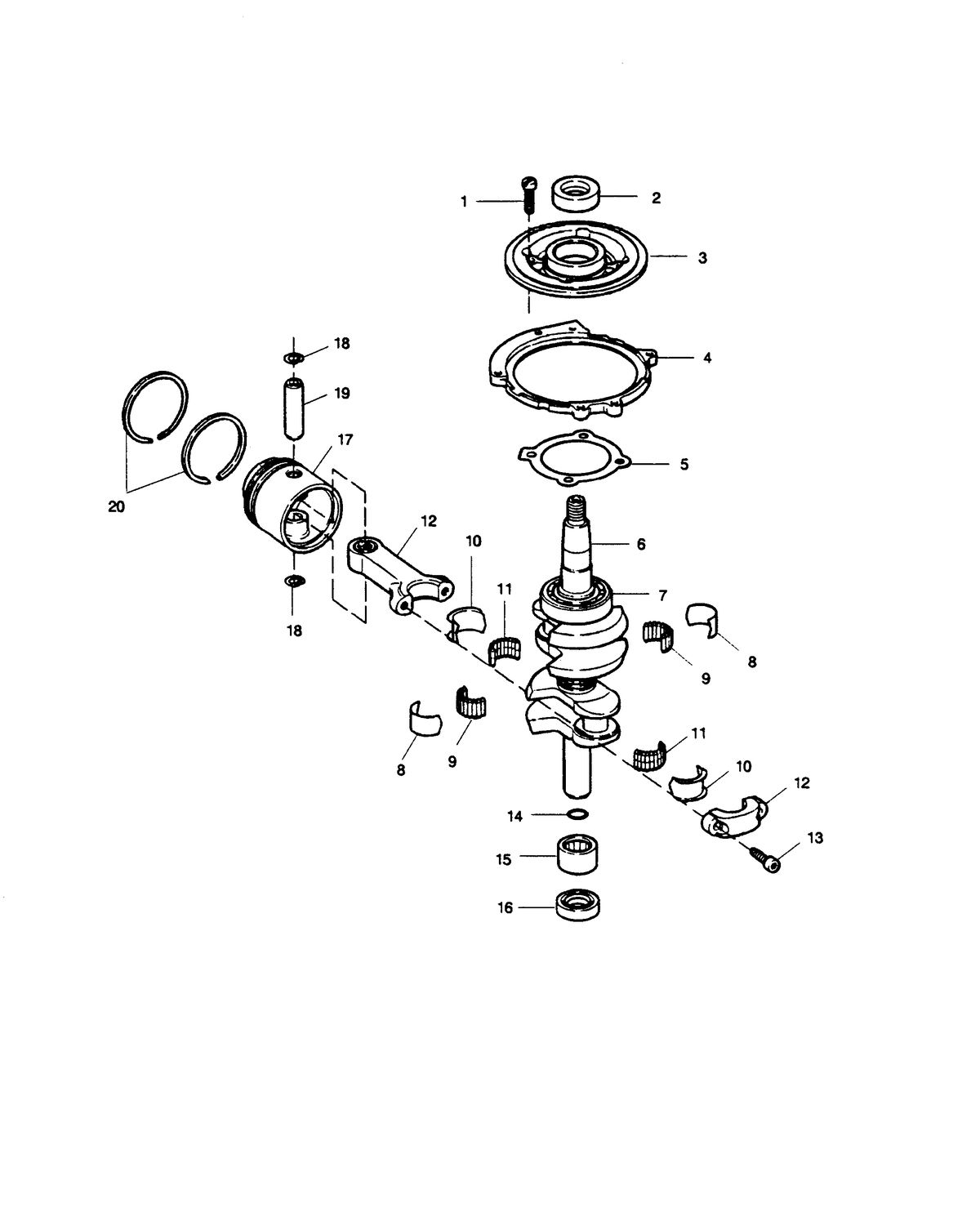 SEARS SEARS 15 H.P CRANKSHAFT AND PISTON