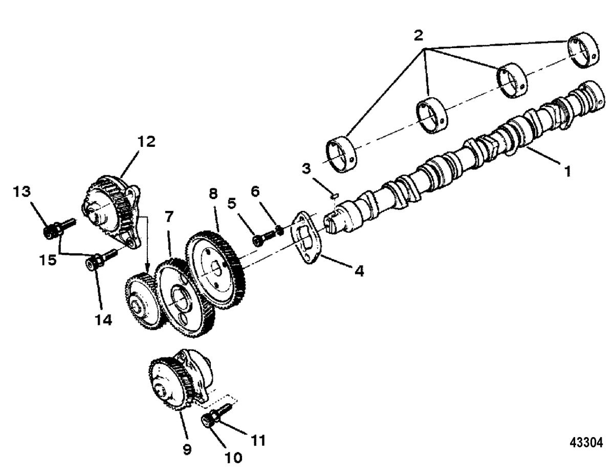MERCRUISER D4.2L/220 IDI DIESEL Camshaft