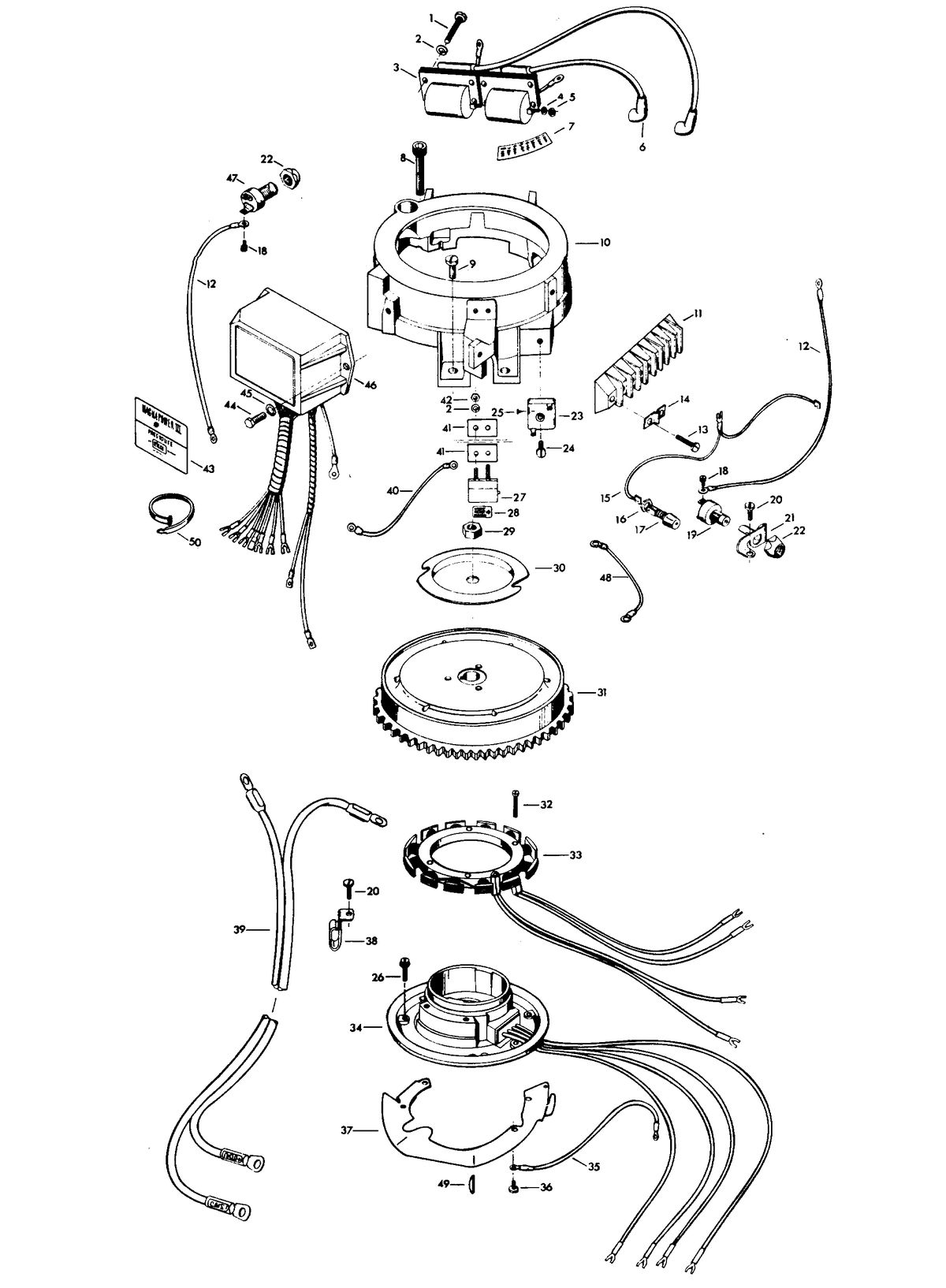 CHRYSLER 10 H.P. SAILOR ELECTRICAL COMPONENTS