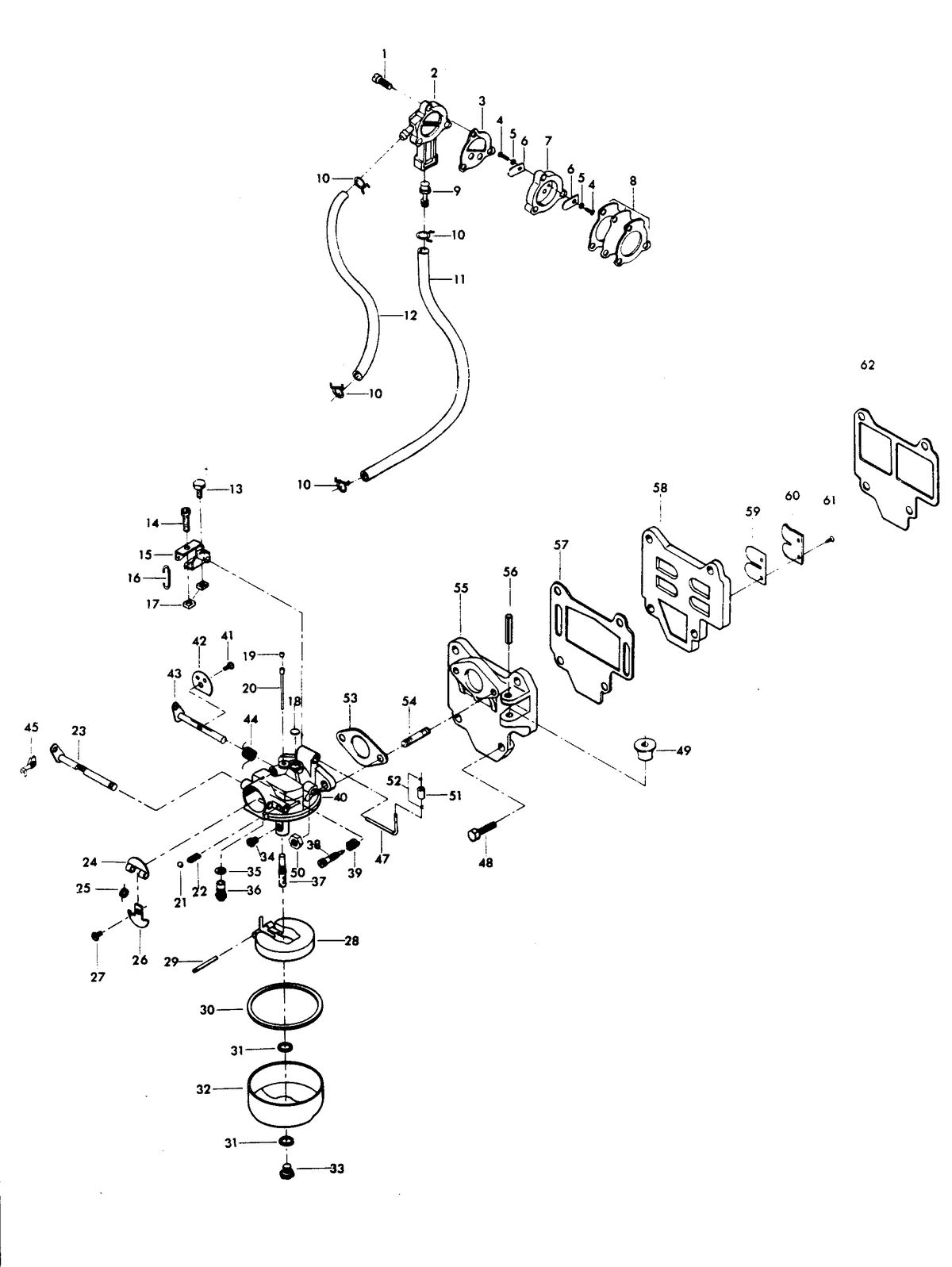 CHRYSLER 6 H.P. SAILOR FUEL SYSTEM