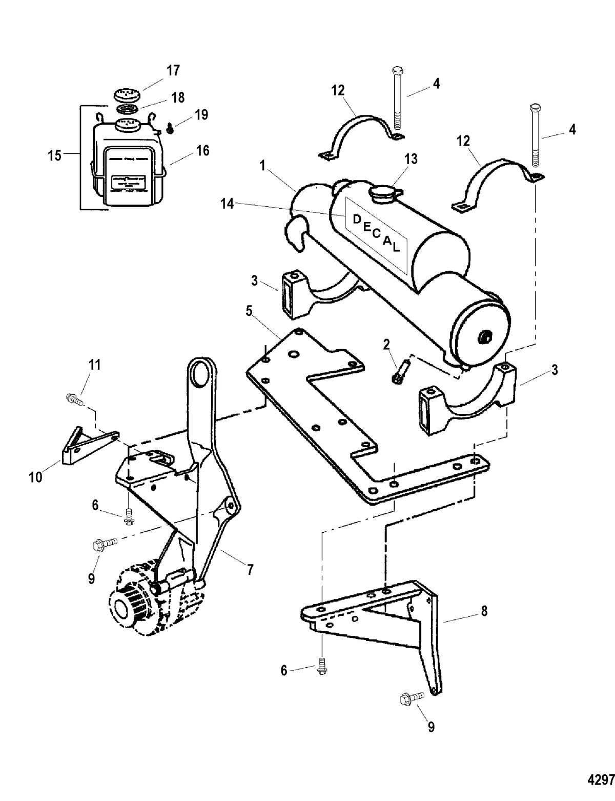 MERCRUISER D7.3L D-TRONIC BRAVO DIESEL Heat Exchanger