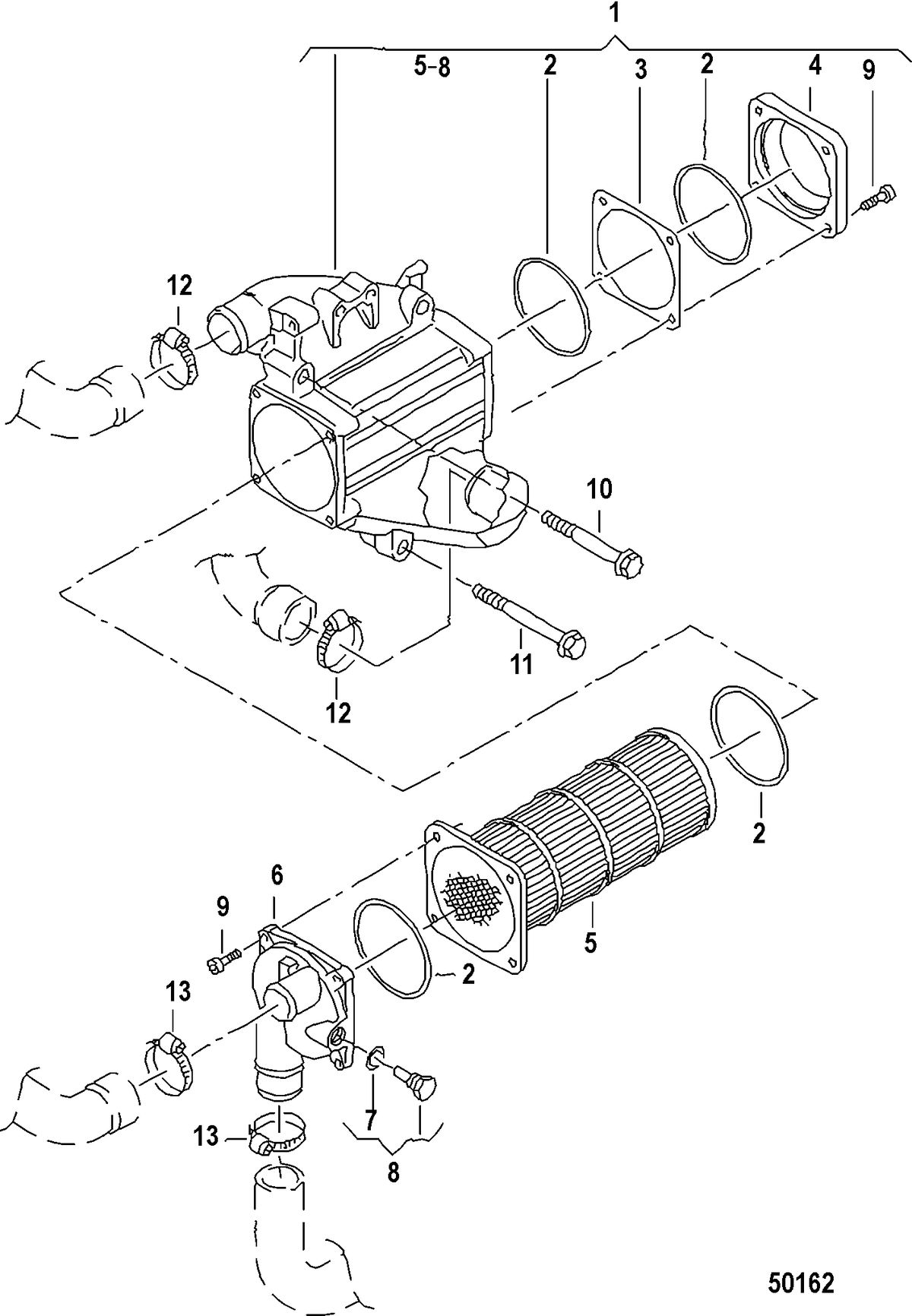 MERCRUISER VW TDI 3.0L CHARGE AIR COOLER
