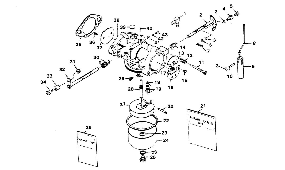 CHRYSLER 50 H.P. CARBURETOR