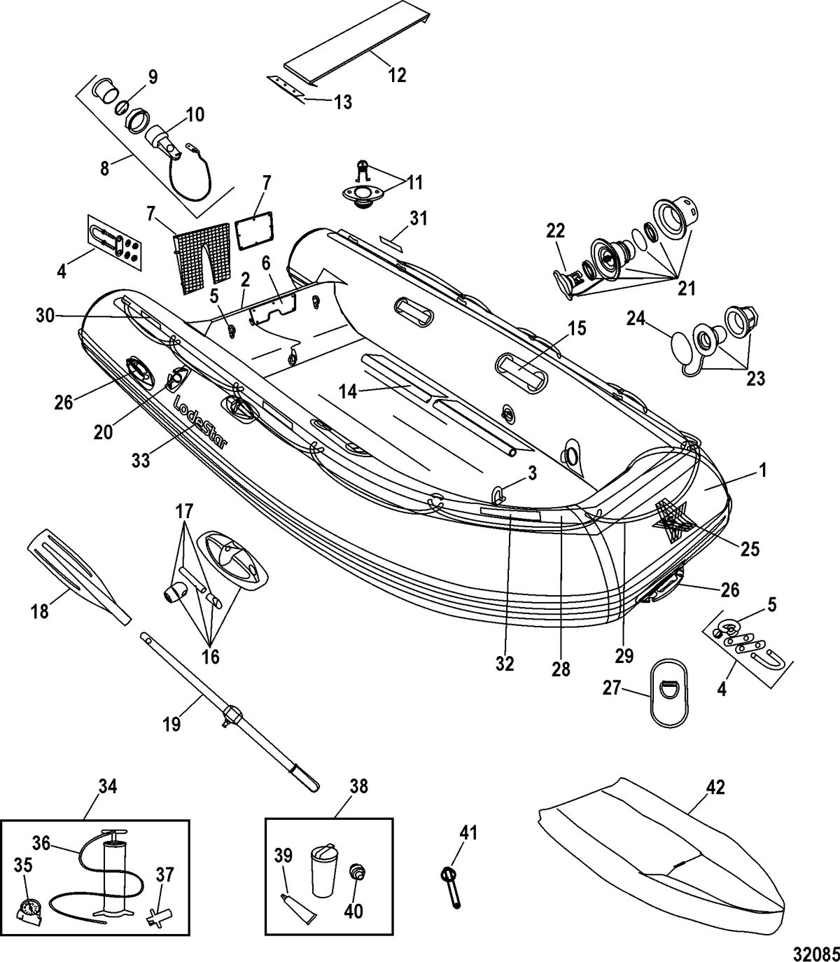 INFLATABLES LODESTAR RIB Open Models(260 / 290 / 320)