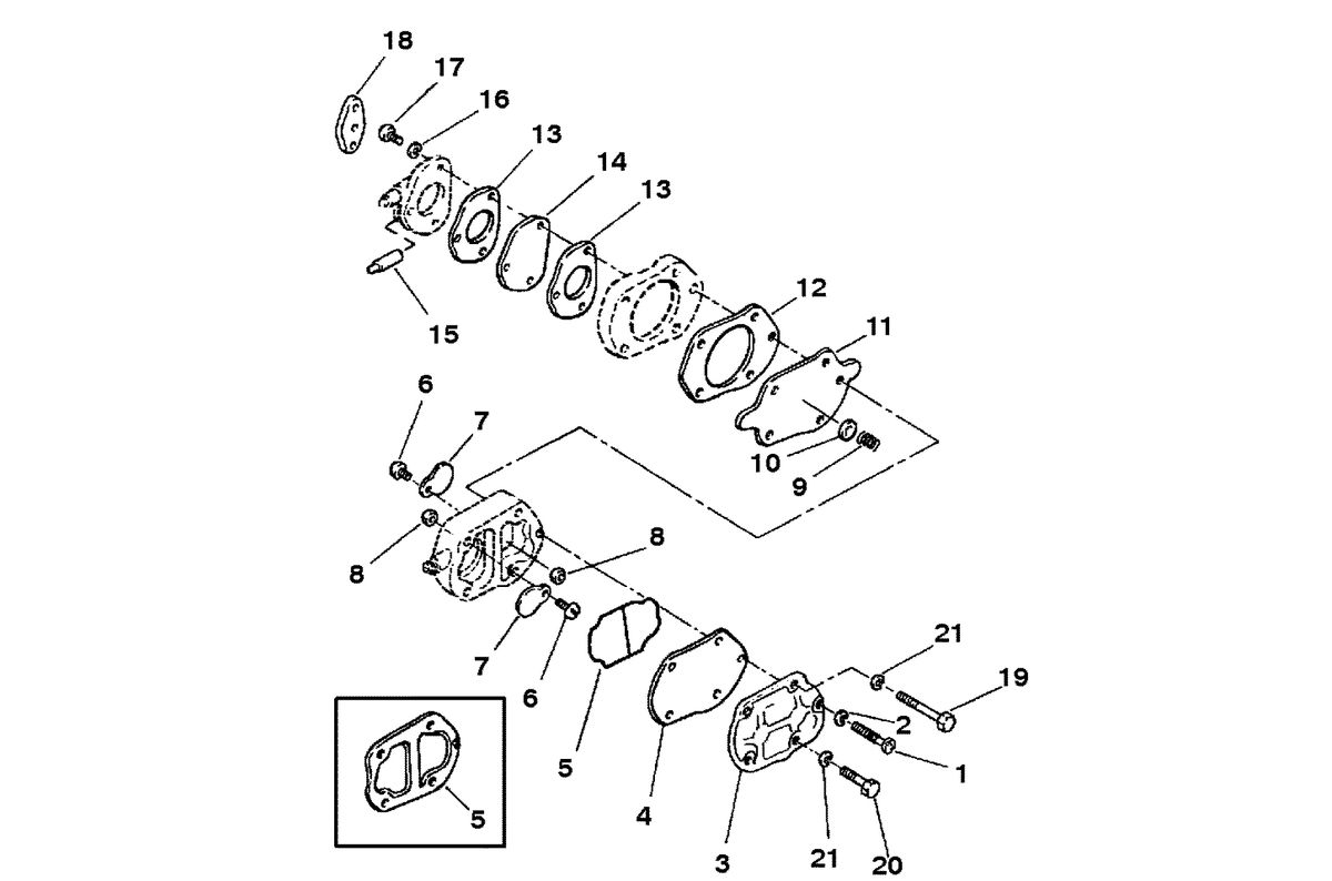 MARINER 8 H.P. K FUEL PUMP (S/N-M-001376/ML-317965 & ABOVE)