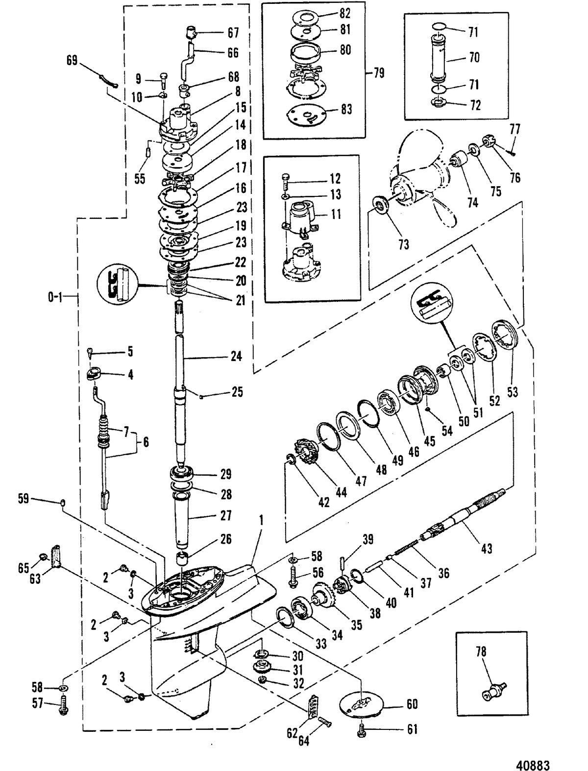 MARINER MARINER 30 GEARHOUSING