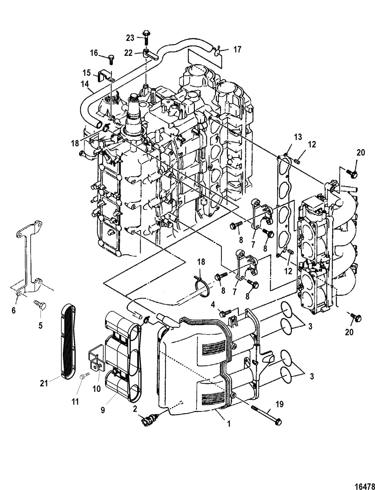 MERCURY/MARINER 115 EFI (4-STROKE) Intake Silencer