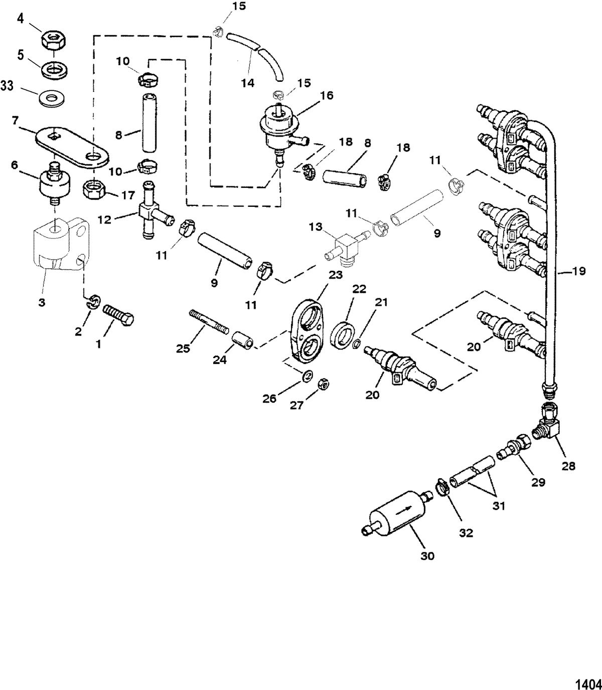 RACE OUTBOARD 2.5L/2.5L OFFSHORE EFI Fuel Injectors