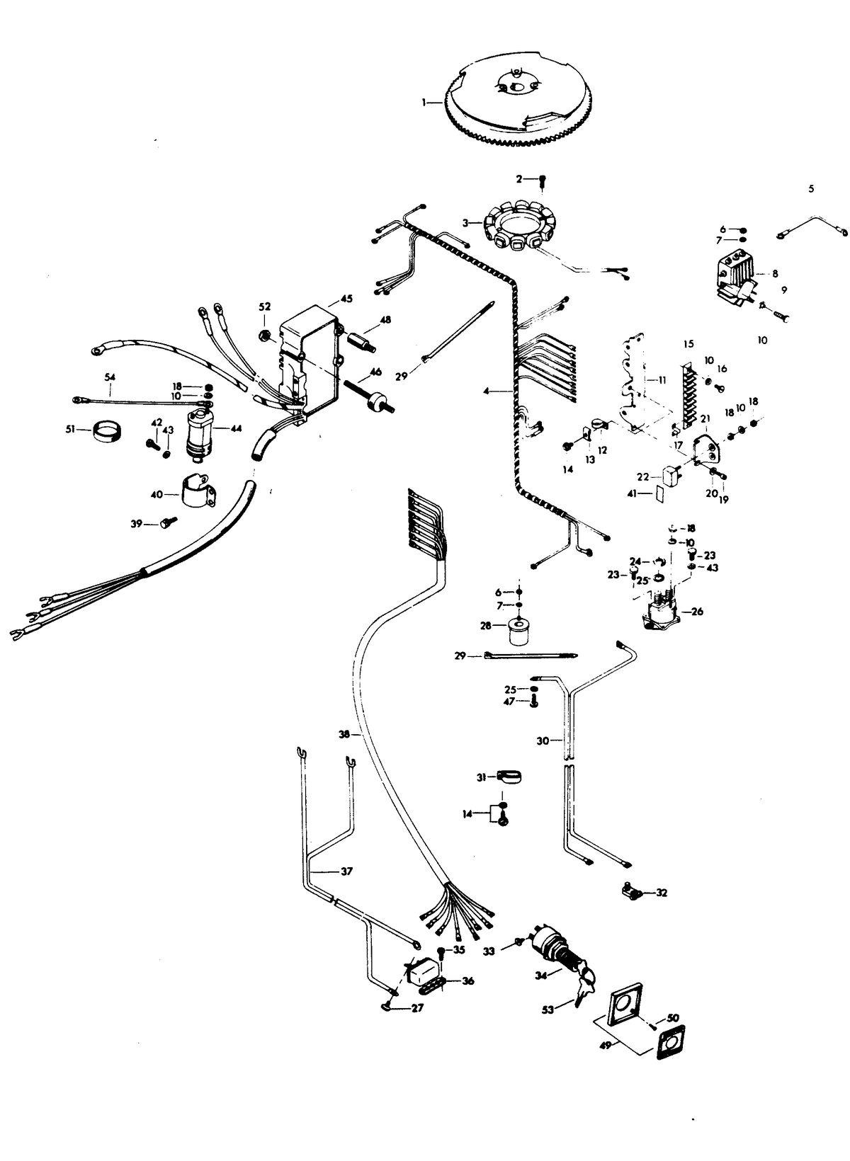 CHRYSLER 85 H.P. CHARGER ELECTRICAL COMPONENTS