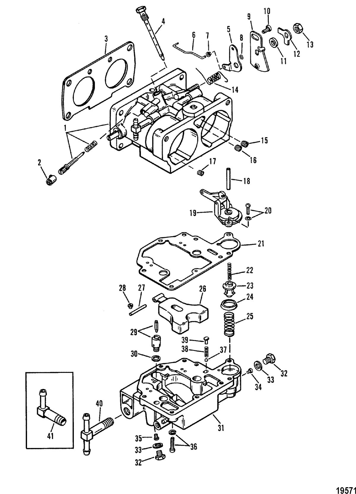 MERCURY/MARINER 135 / 150 / 175 200(2.5L) XR4/MAGNUM II Carburetor